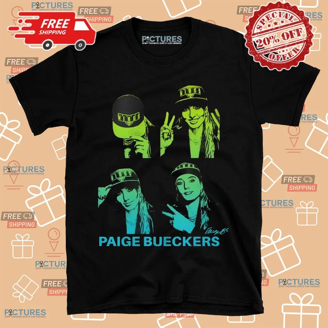 Paige Bueckers Basketball Pop Art Collage Shirt