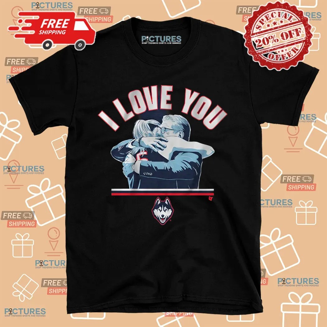 Paige Bueckers Hugs Geno Auriemma Uconn Basketball Shirt