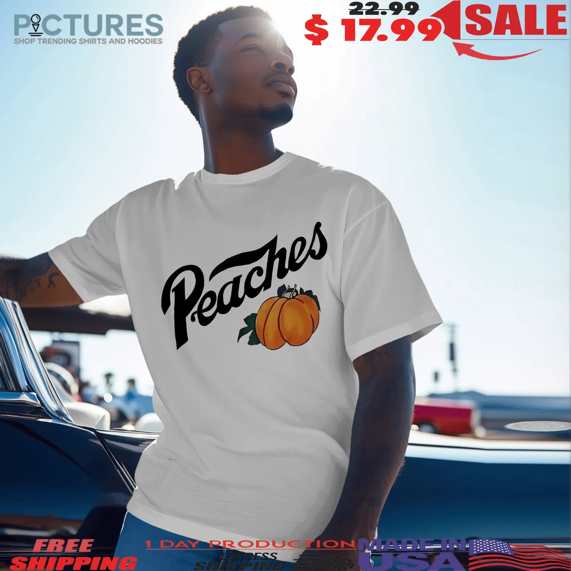Peaches Pumpkin T Shirt