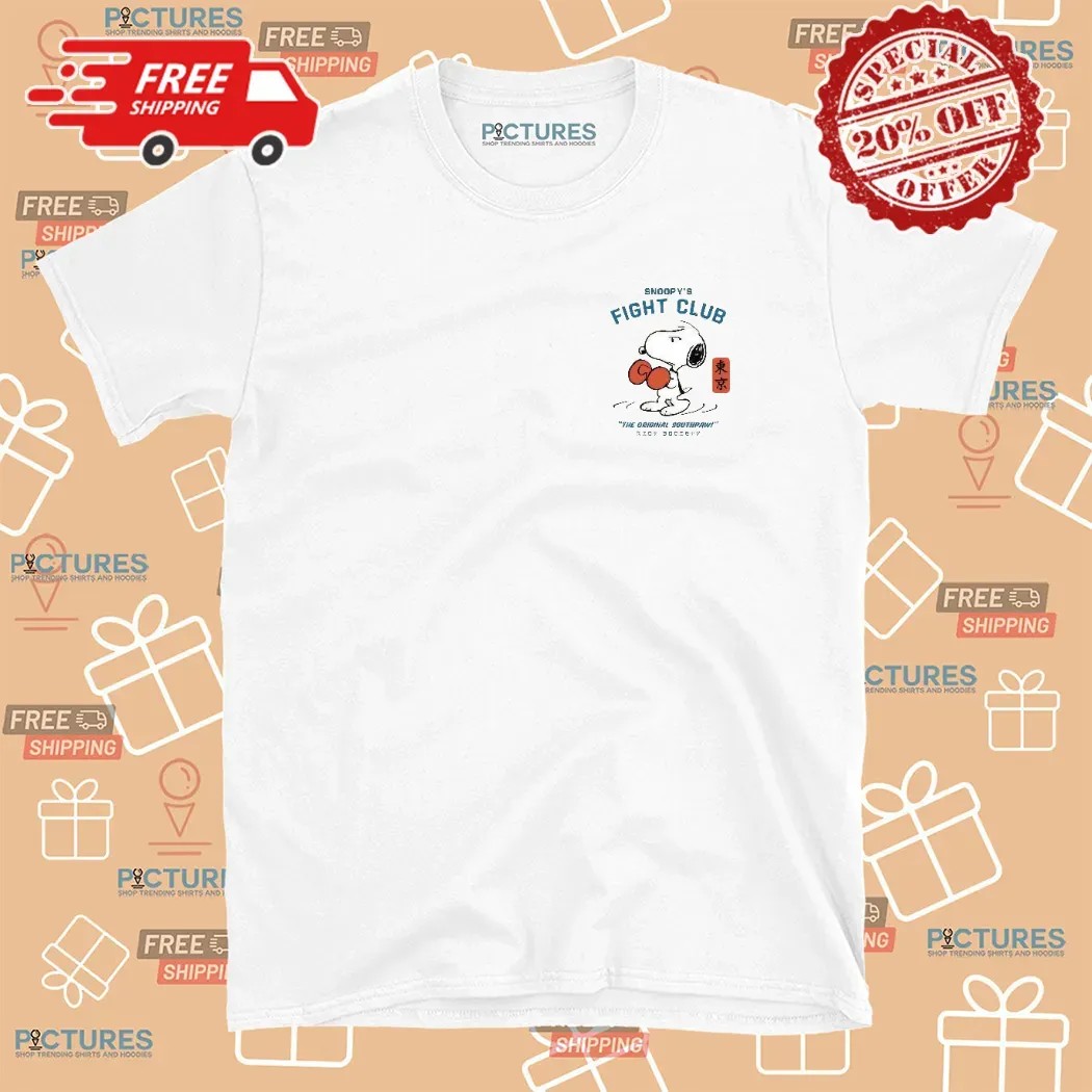 Peanuts Snoopy's Fight Club The Original Southpaw T Shirt