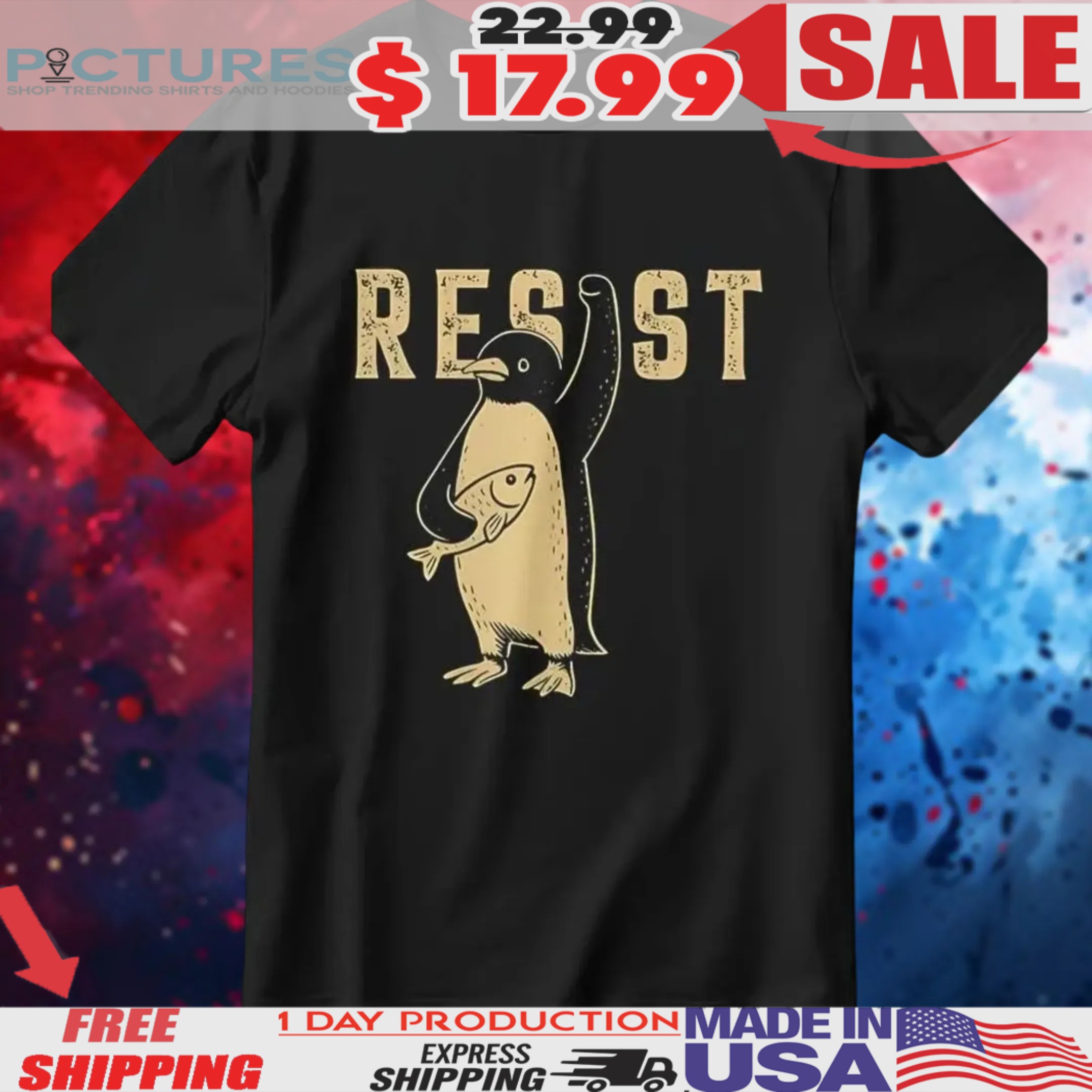 Penguins Resist Trump Tariffs Shirt