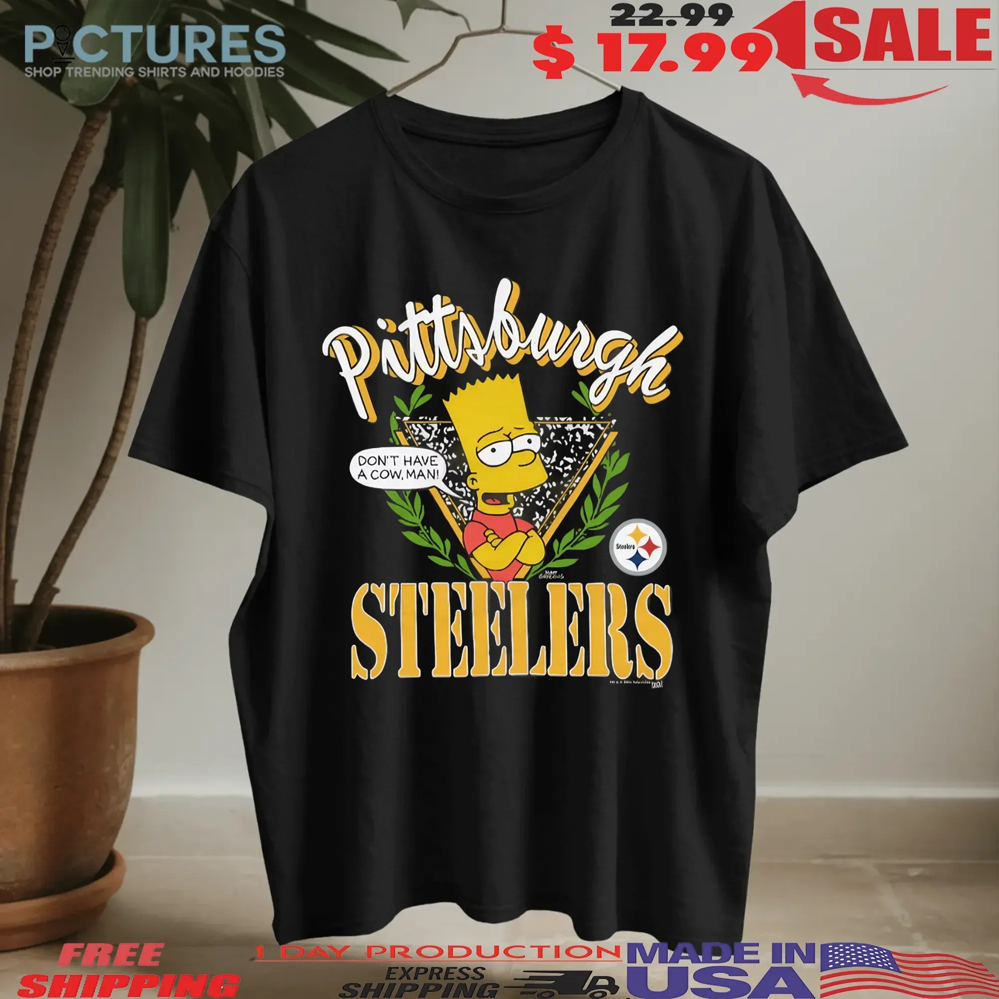 Pittsburgh Steelers Football The Simpsons Mashup T Shirt