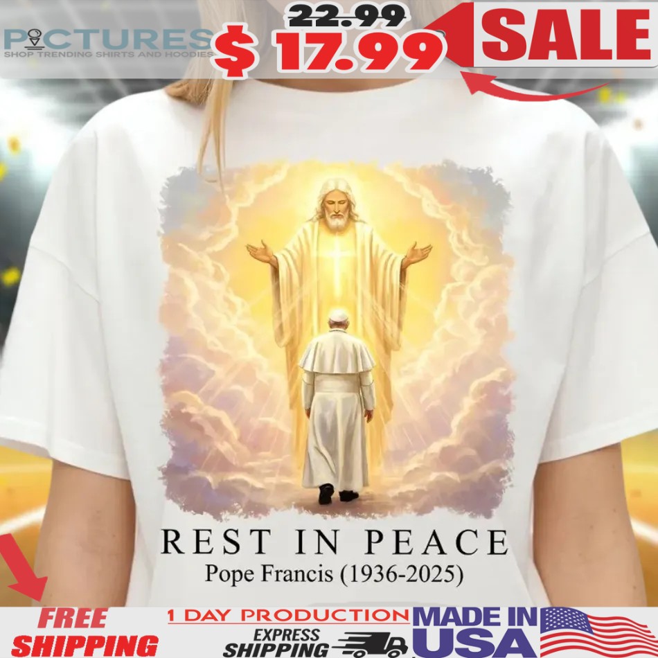 Pope Francis Enters Heaven 1936-2025 Rest In Peace Christian Catholic Shirt