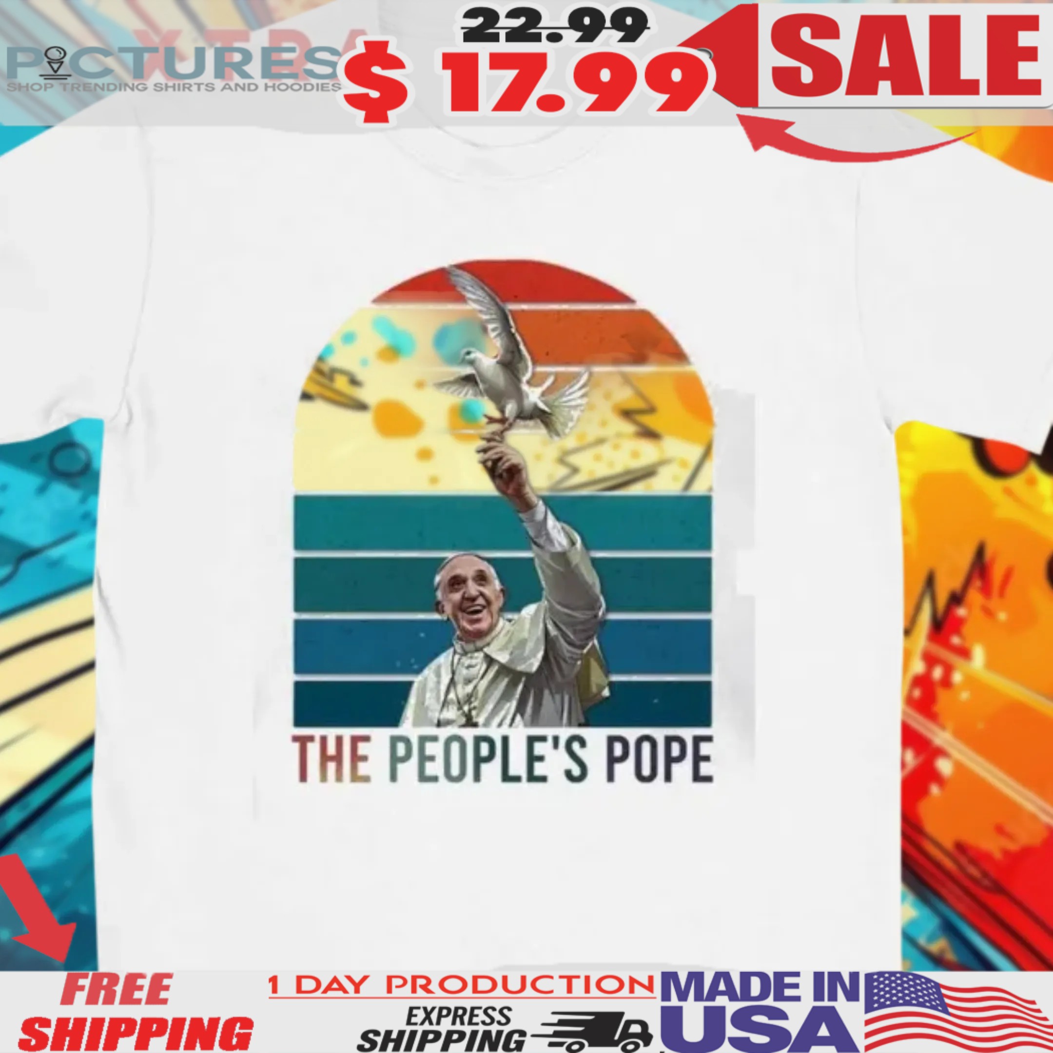 Pope Francis The People’s Pope Bird Shirt