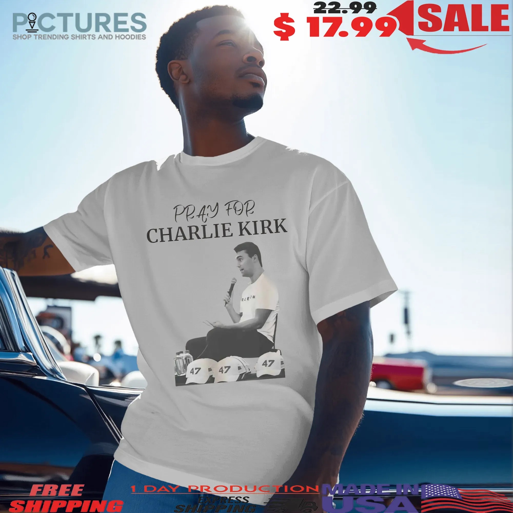 Pray For Charlie Kirk Freedom Classic T Shirt