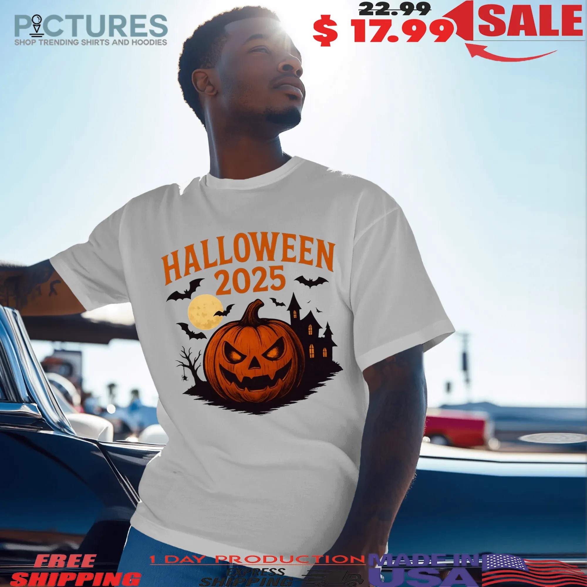Pumpkin Halloween 2025 Horror T Shirt