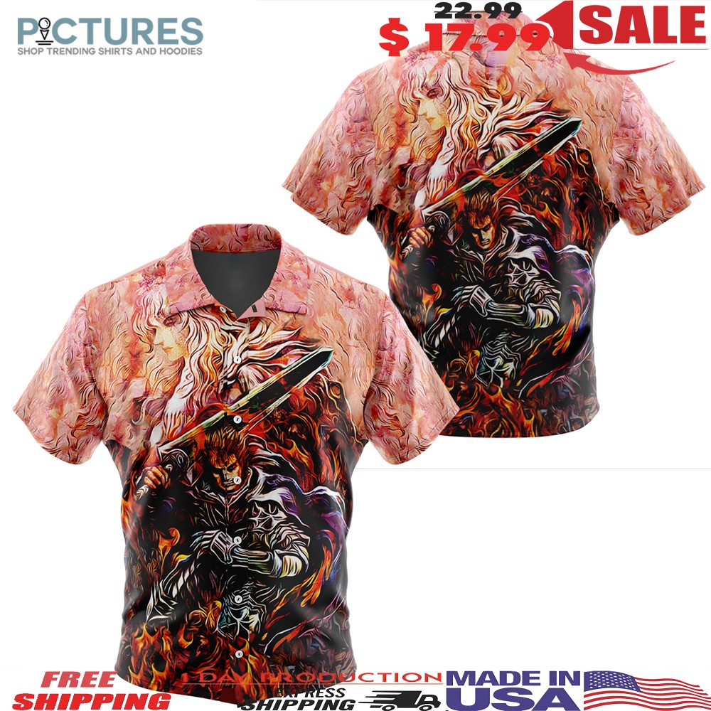 Quest of Guts Berserk Button Up Hawaiian Shirt