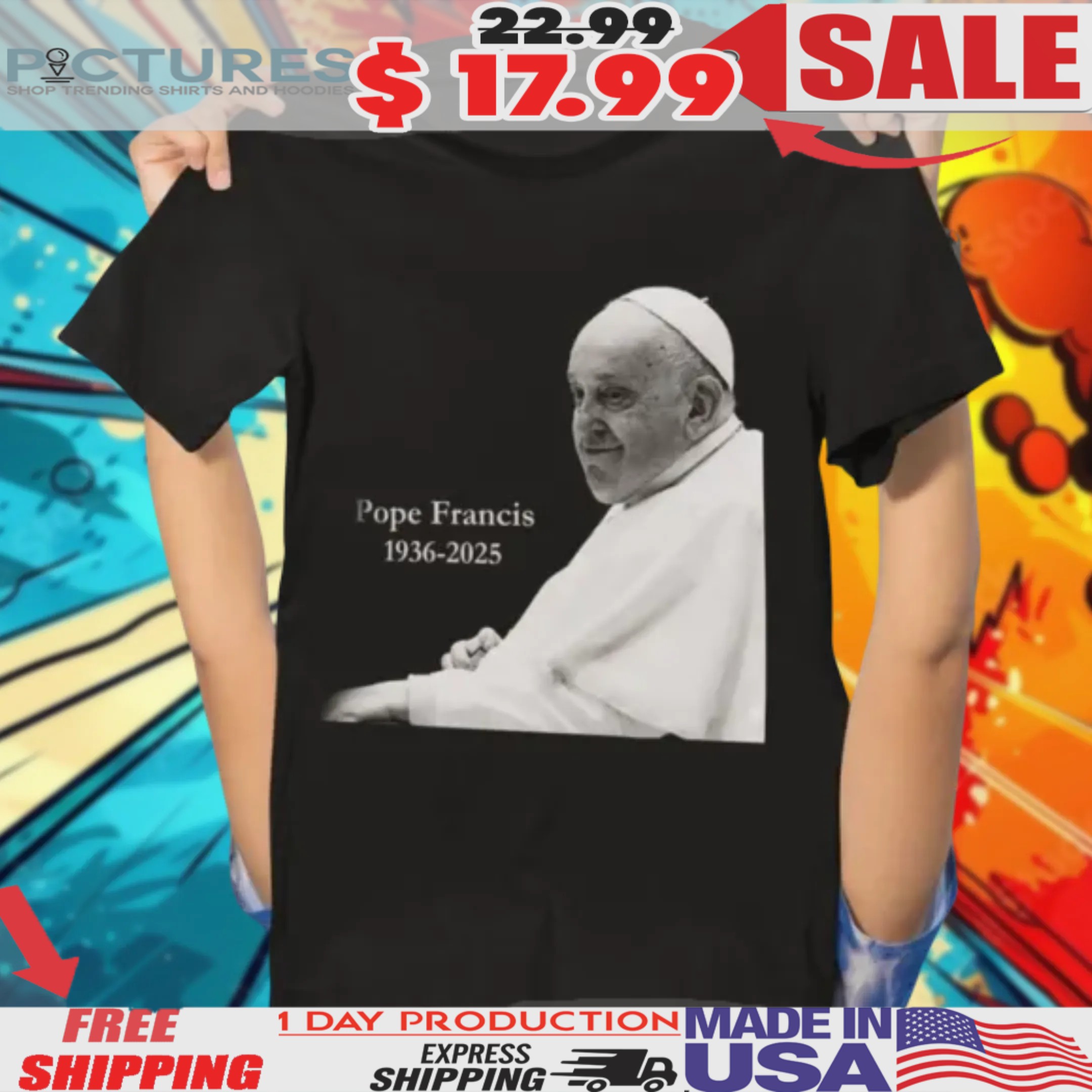 RIP Pope Francis 1936-2025 Christian Shirt