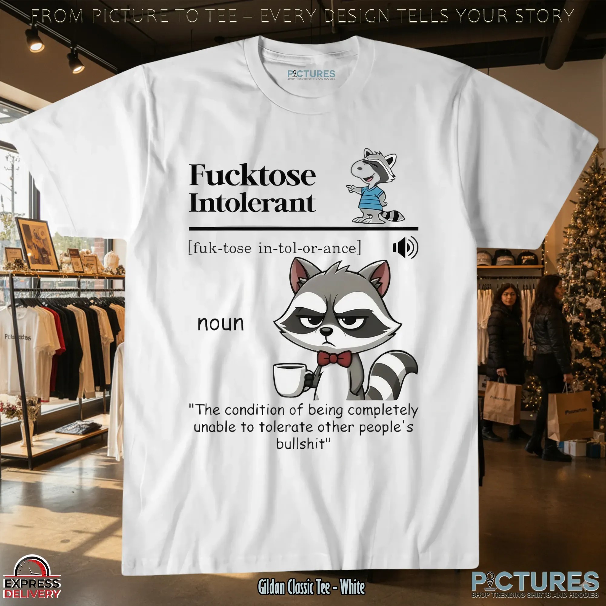 Raccoon Fucktose Intolerant Definition Other People's Bullshit T Shirt 9 Raccoon Fucktose Intolerant Definition Other People's Bullshit T Shirt