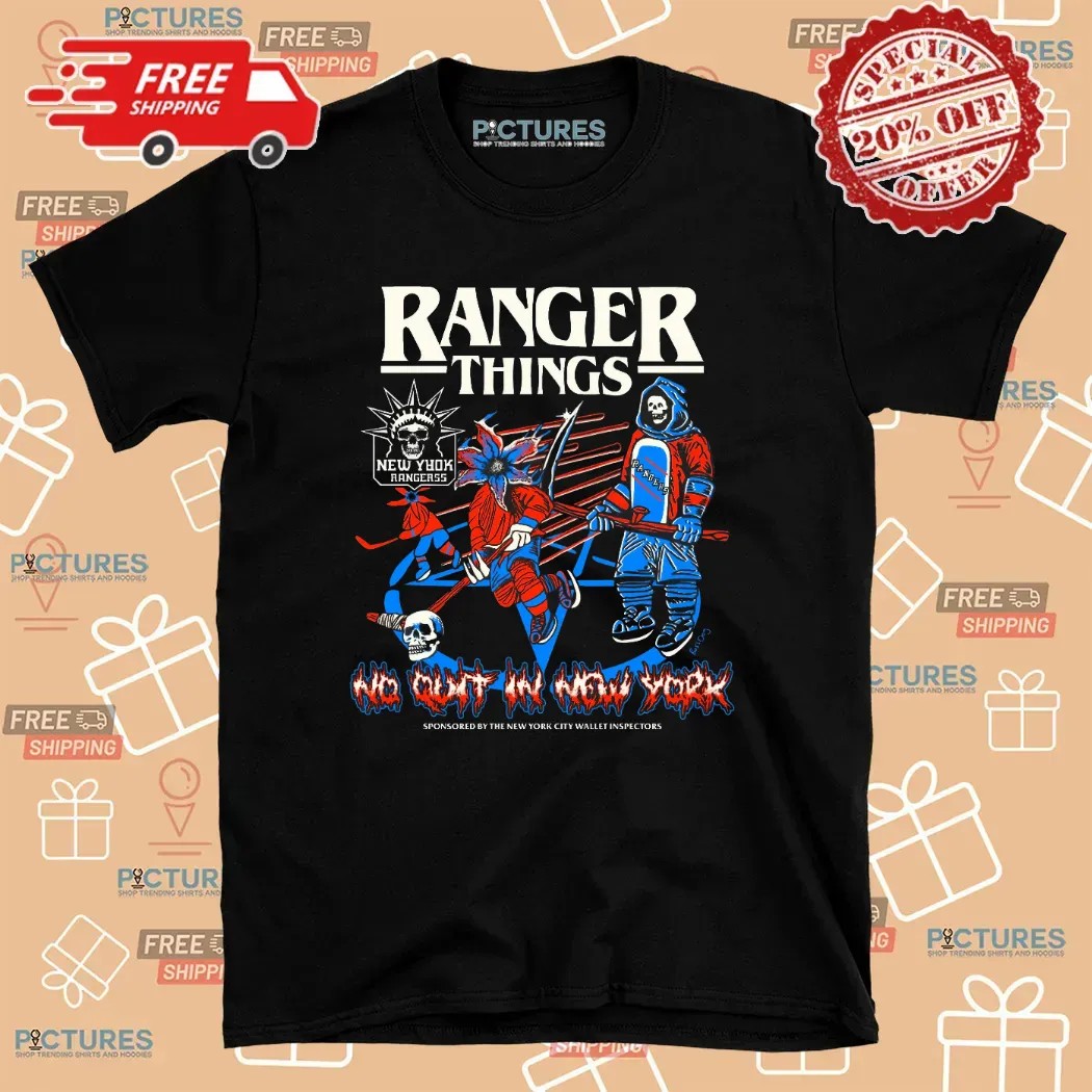Ranger Things No Quit In New York Rangers Reaper Players T Shirt
