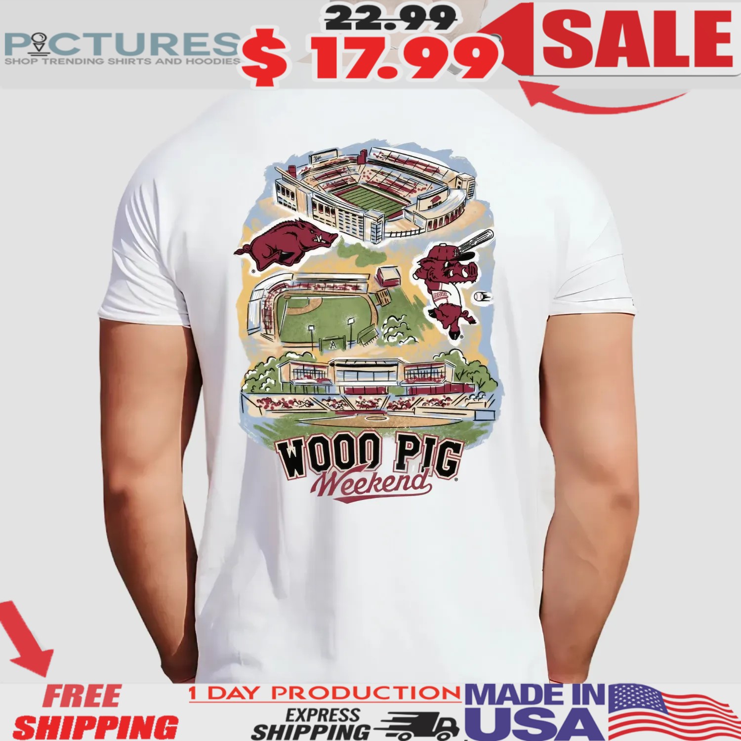 Razorbacks Woo Pig Weekend 2025 T Shirt
