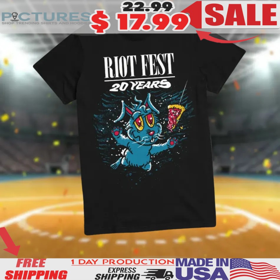 Riot Fest 20 Years Swimming Bunny Shirt