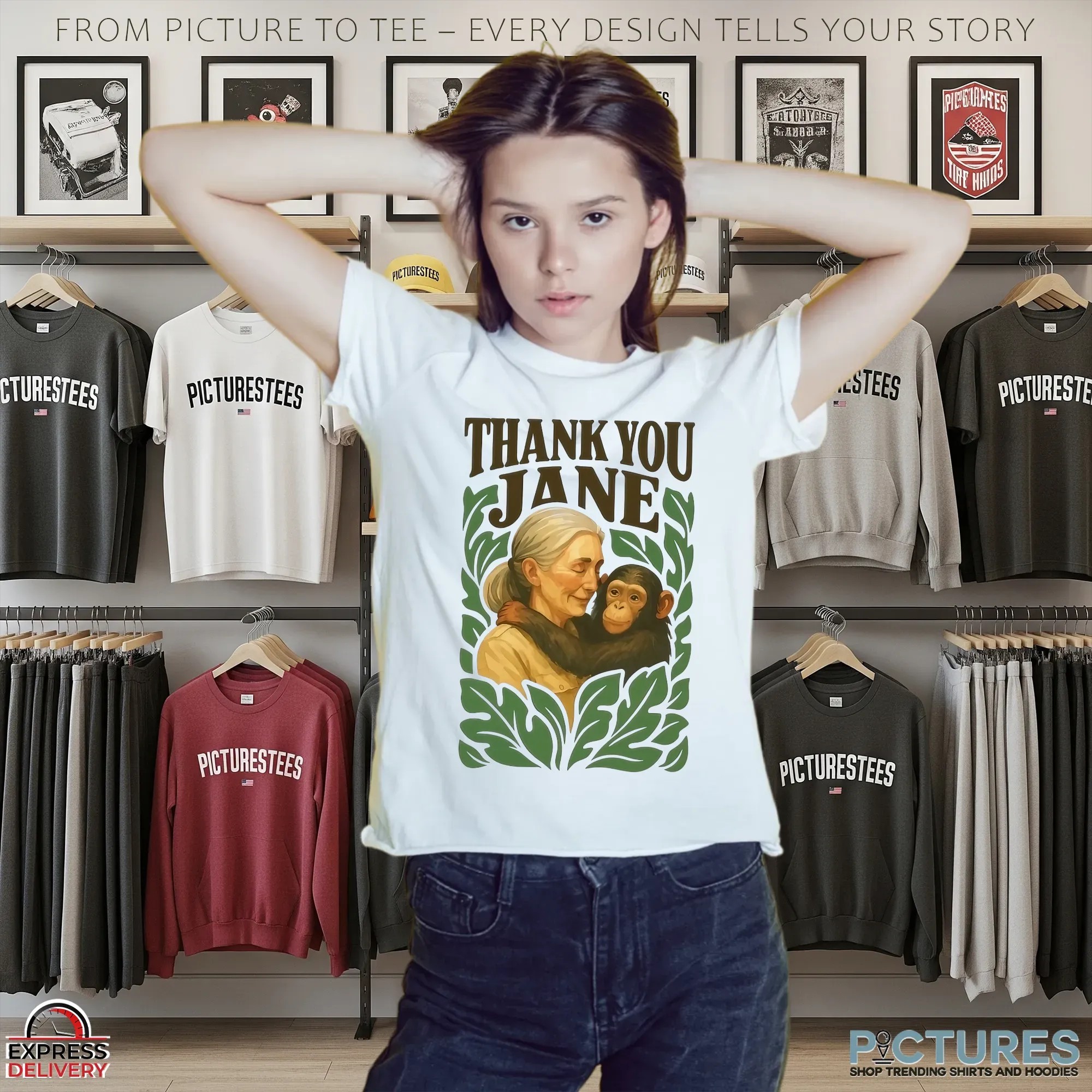 Rip Jane Goodall Thank You Jane Goodall 2025 T Shirt
