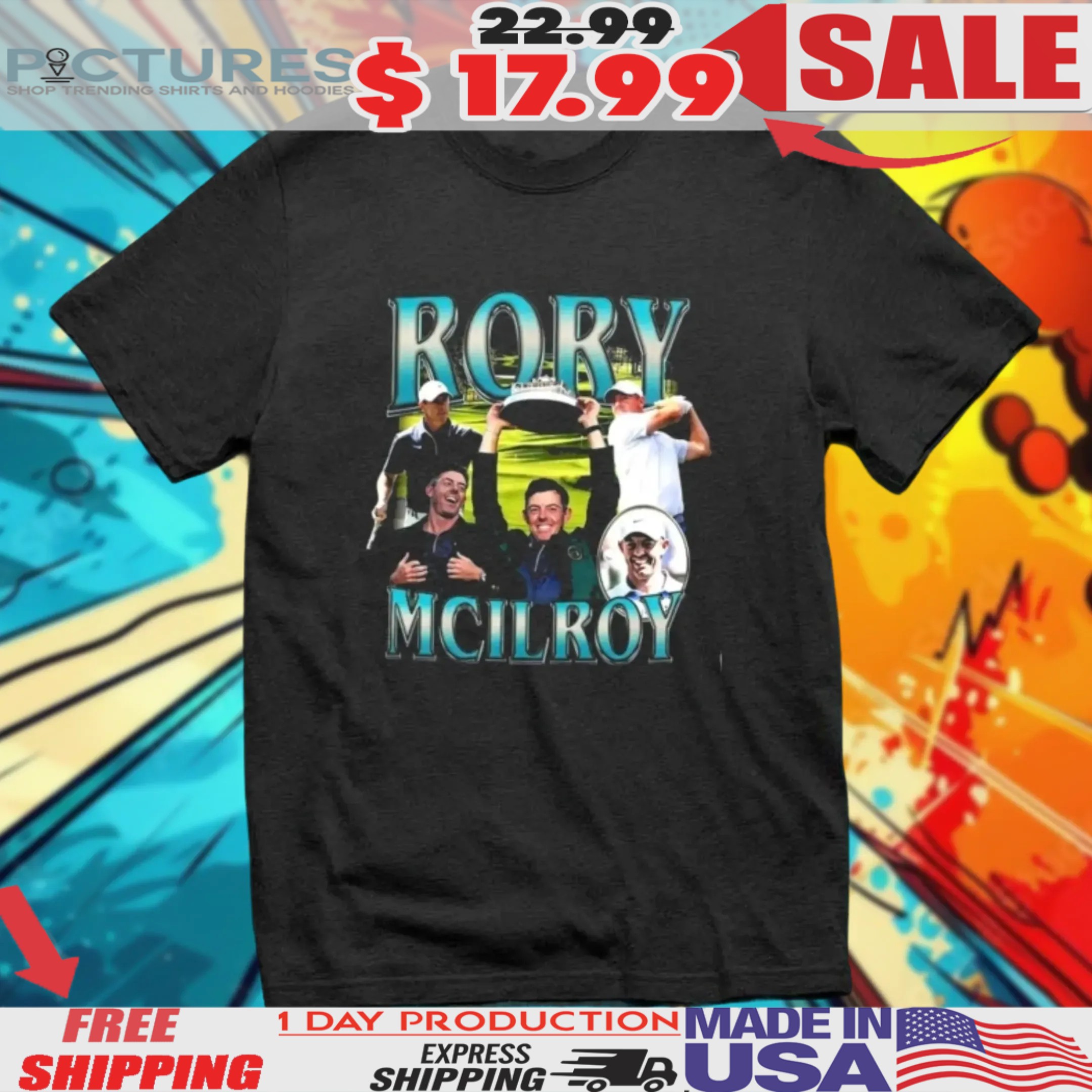Rory Mcilroy The Masters Tournament Champion 2025 Vintage Bootleg Shirt