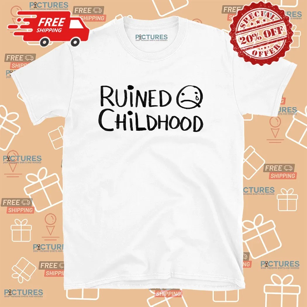 Ruined Childhood Crying Emoji T Shirt