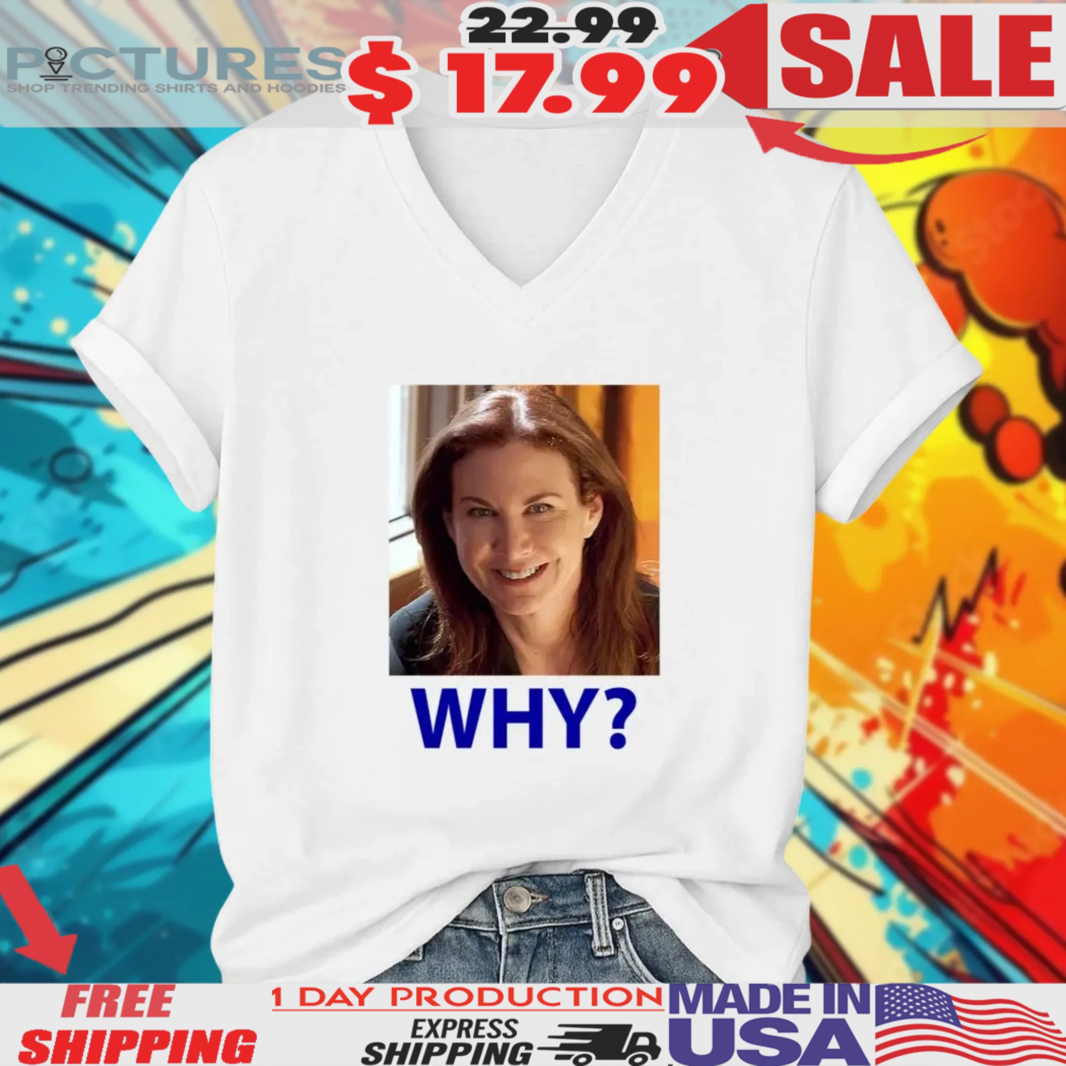 SNL Sarah Sherman Why Shirt