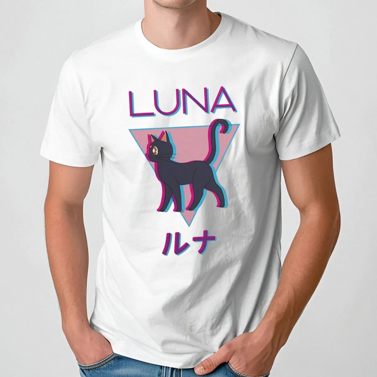 Sailor Moon 3D Luna Cat T Shirt