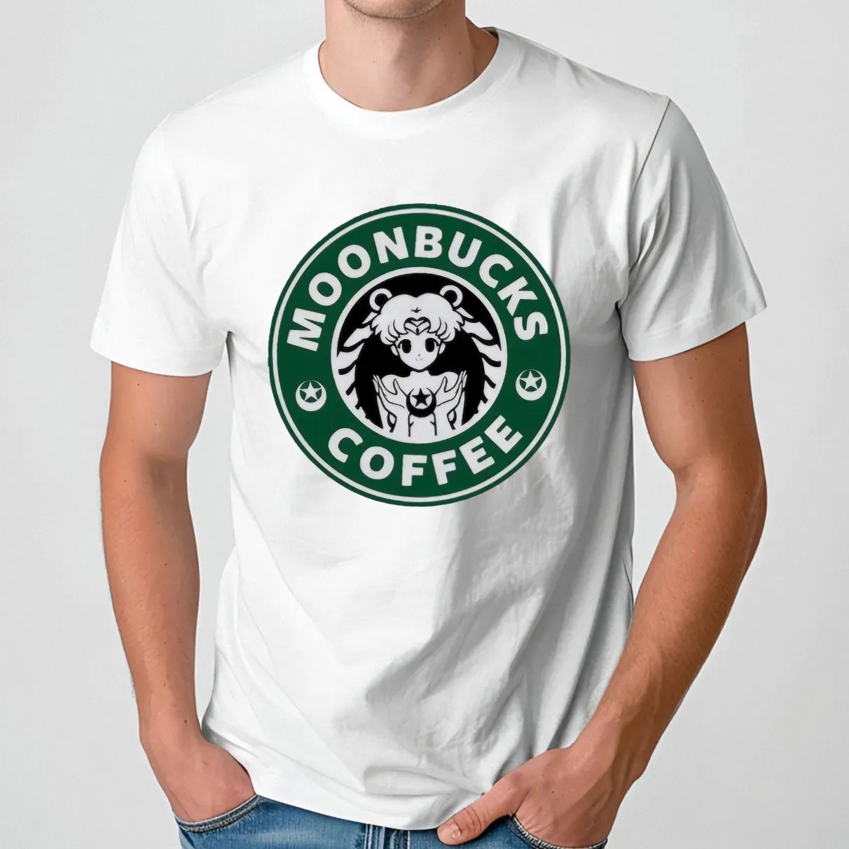 Sailor Moon Moonbucks Coffee Starbucks Parody T Shirt