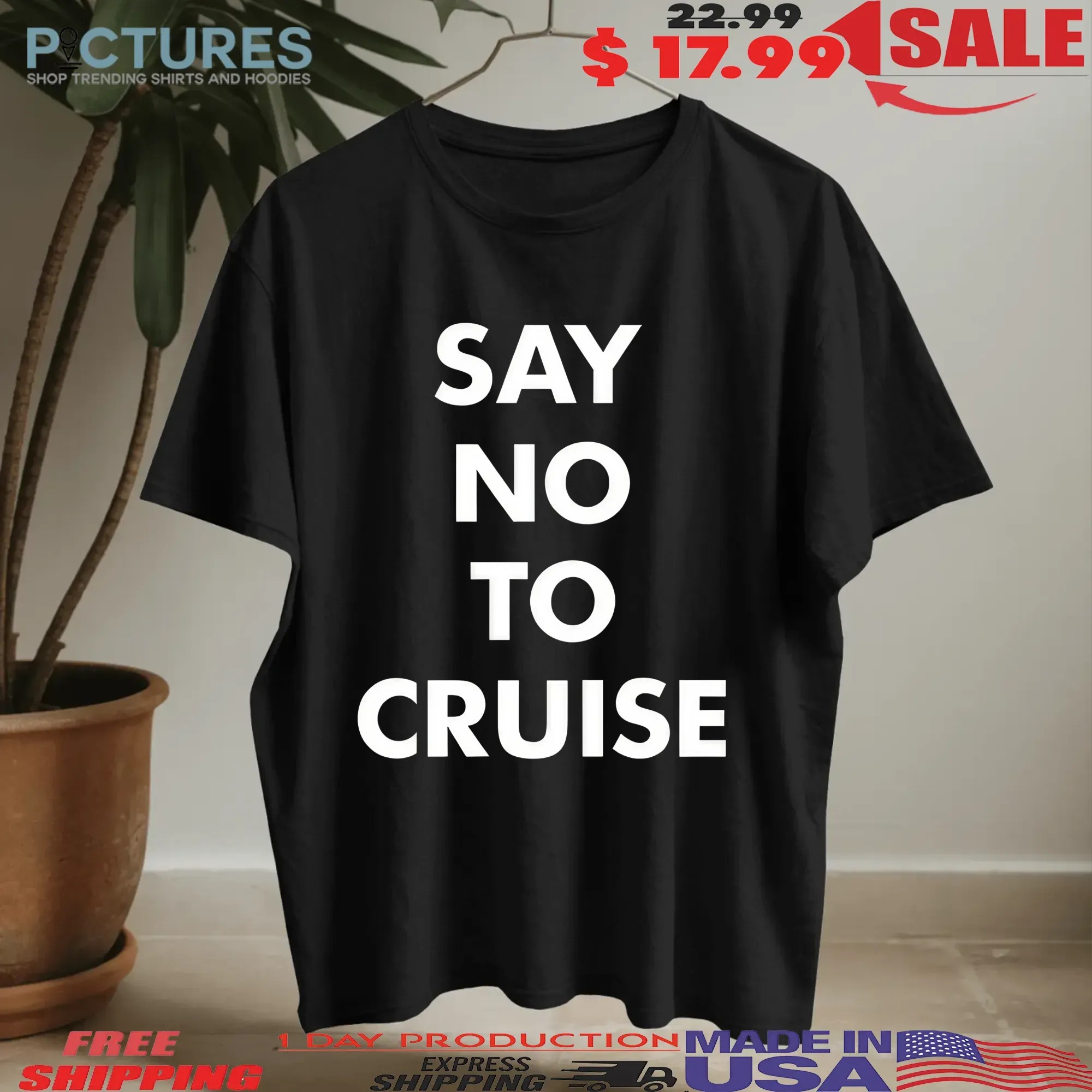 Samay Raina Wearing Say No To Cruise T Shirt
