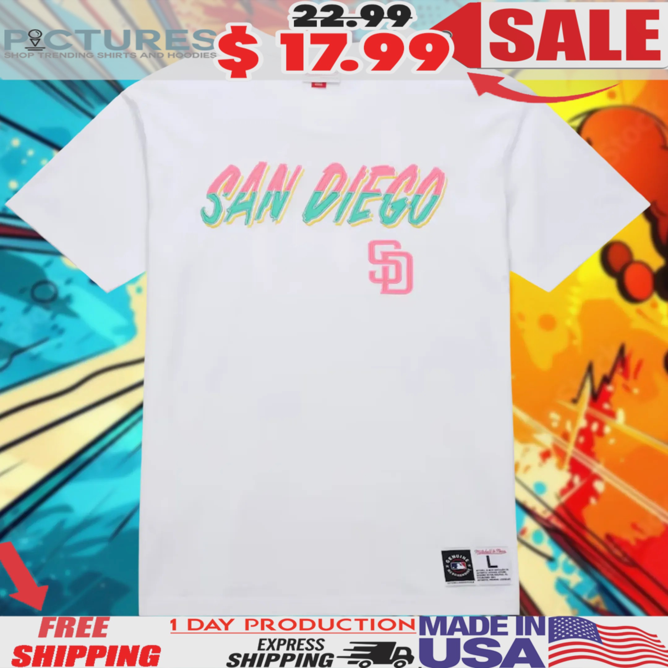 San Diego Padres MLB City Connect Shirt