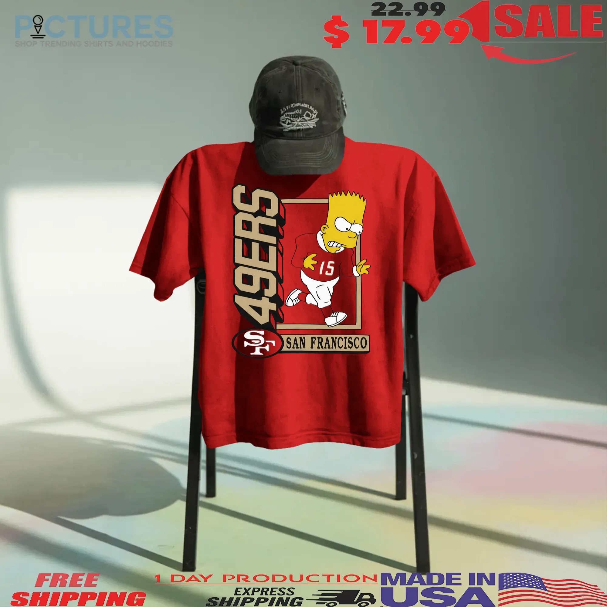 San Francisco 49ers football The Simpsons Parody T Shirt