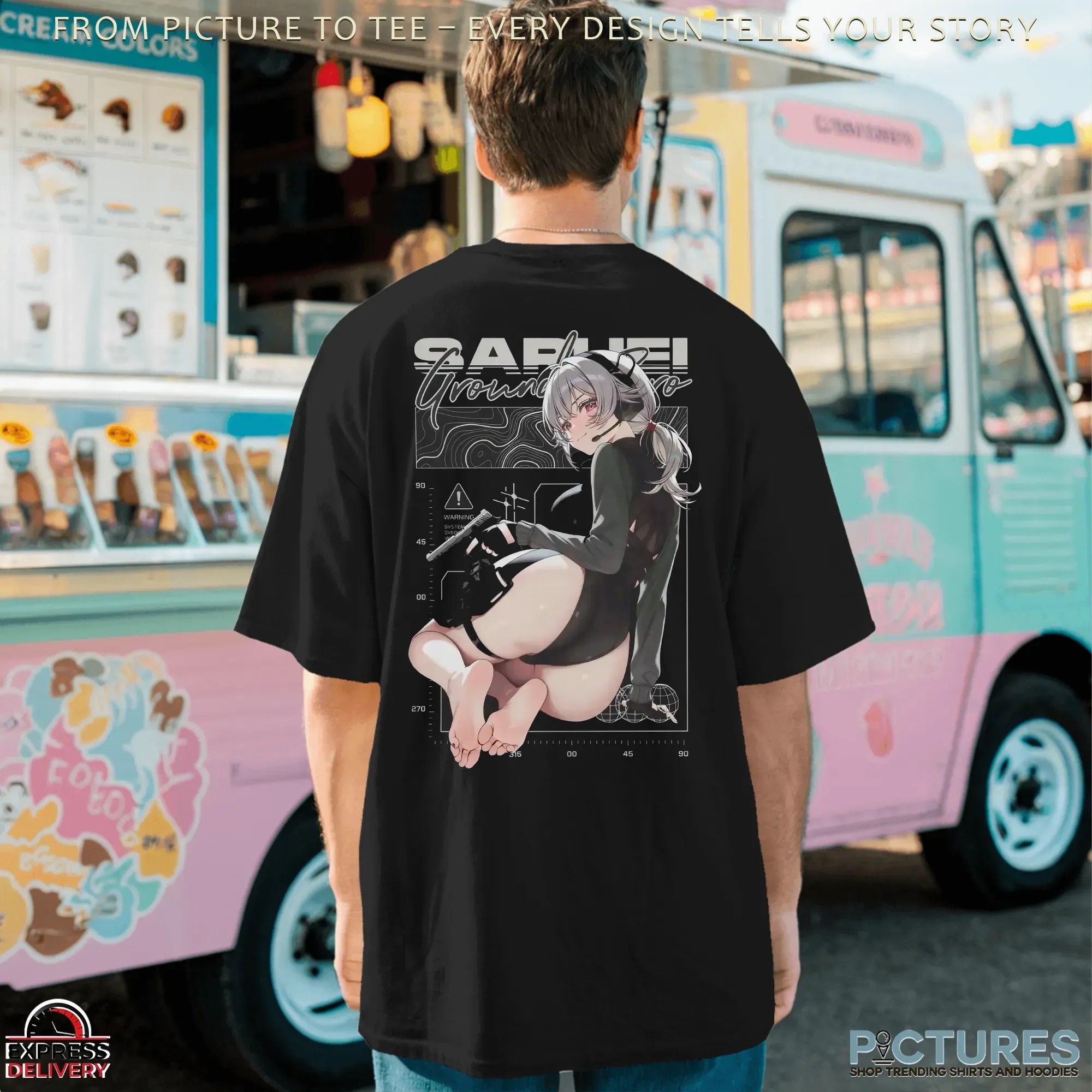 Saruei Ground Zero Anime Sexy Pose T Shirt