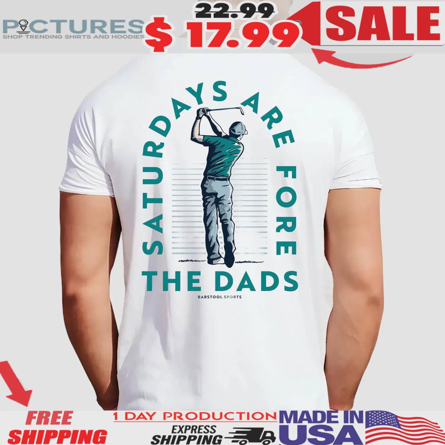 Saturdays Are Fore The Dads Golfer Father's Day Shirt