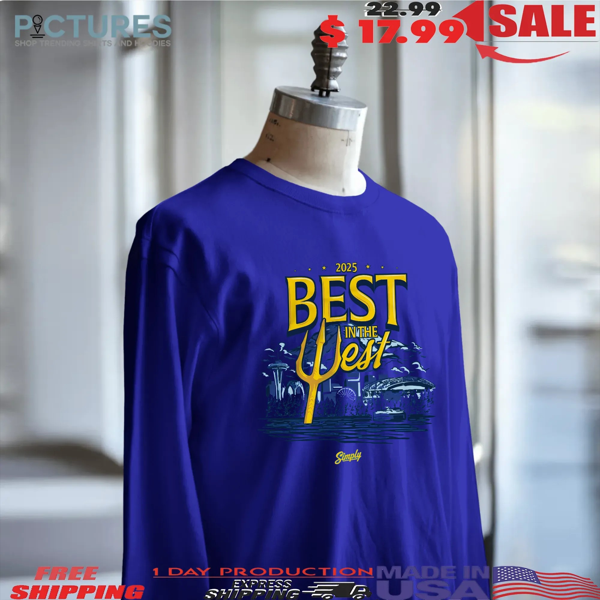 Seattle Baseball Best In The West 2025 T Shirt