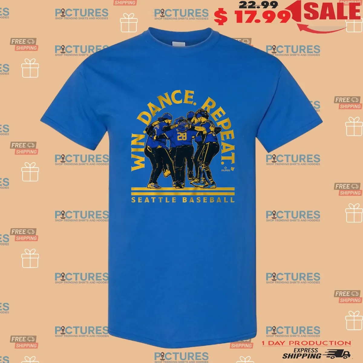 Seattle Baseball Win Dance Repeat 2025 T Shirt