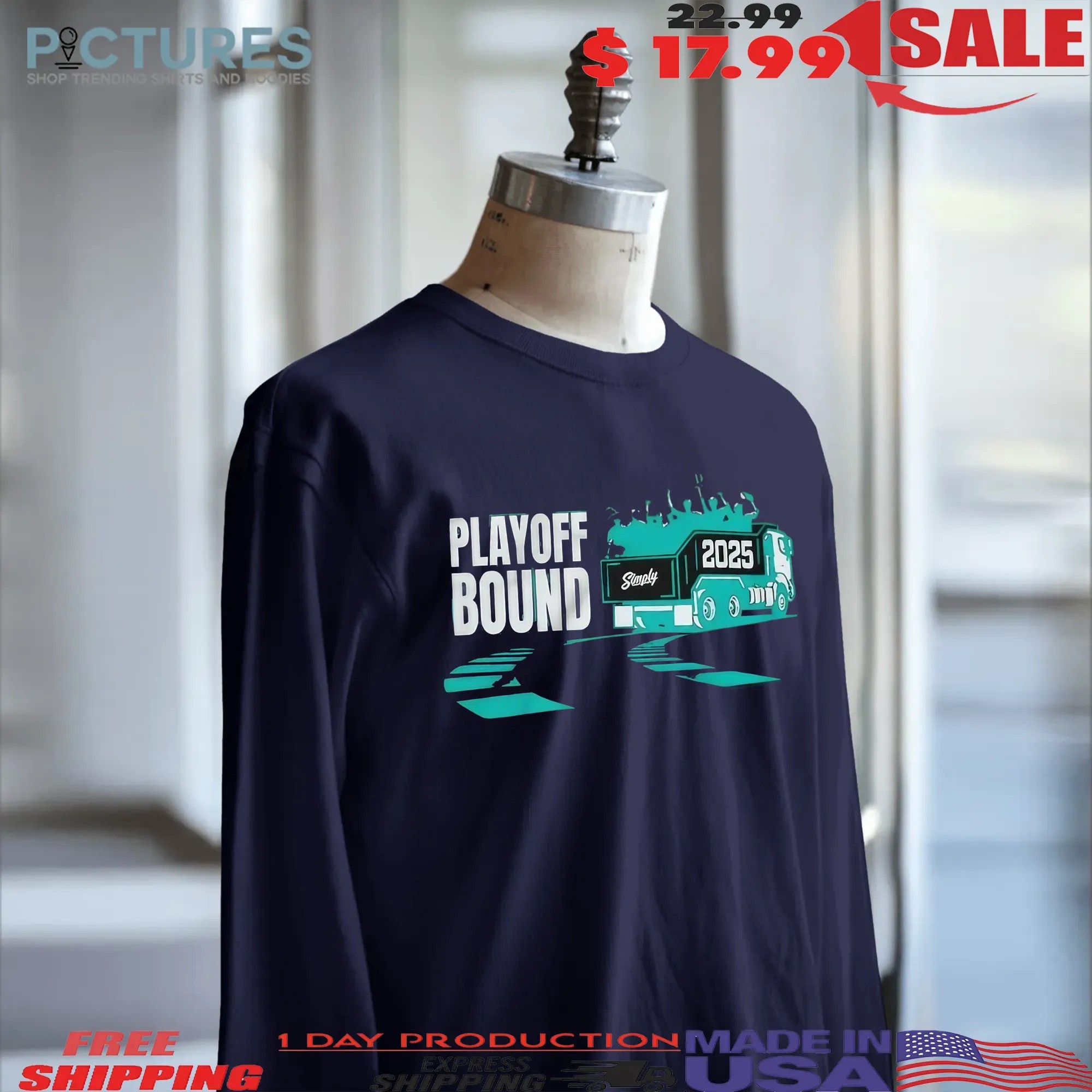 Seattle Playoff Bound Baseball 2025 T Shirt