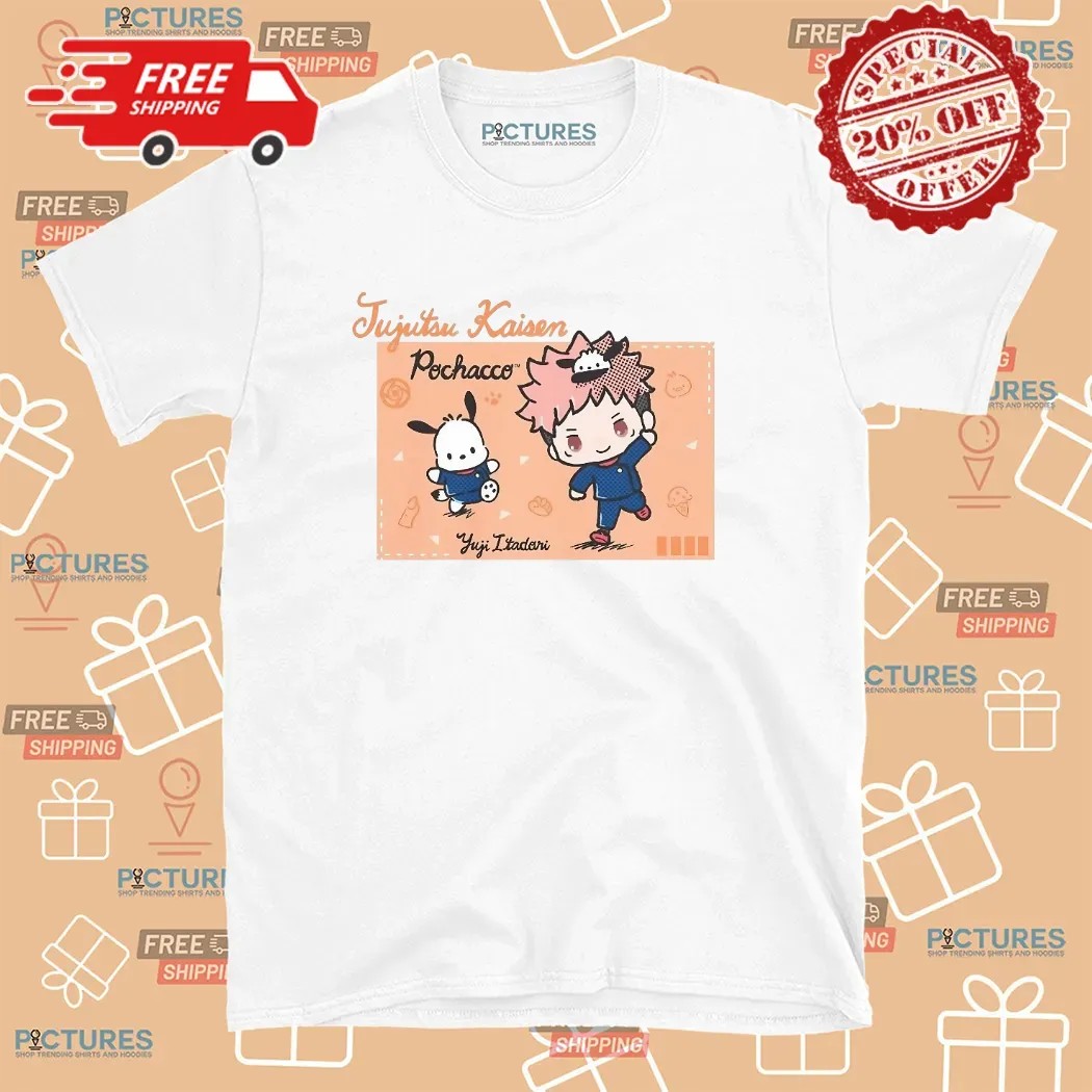 Seven Times Six Jujutsu Kaisen Hello Kitty Pochacco Yuji Itadori T Shirt