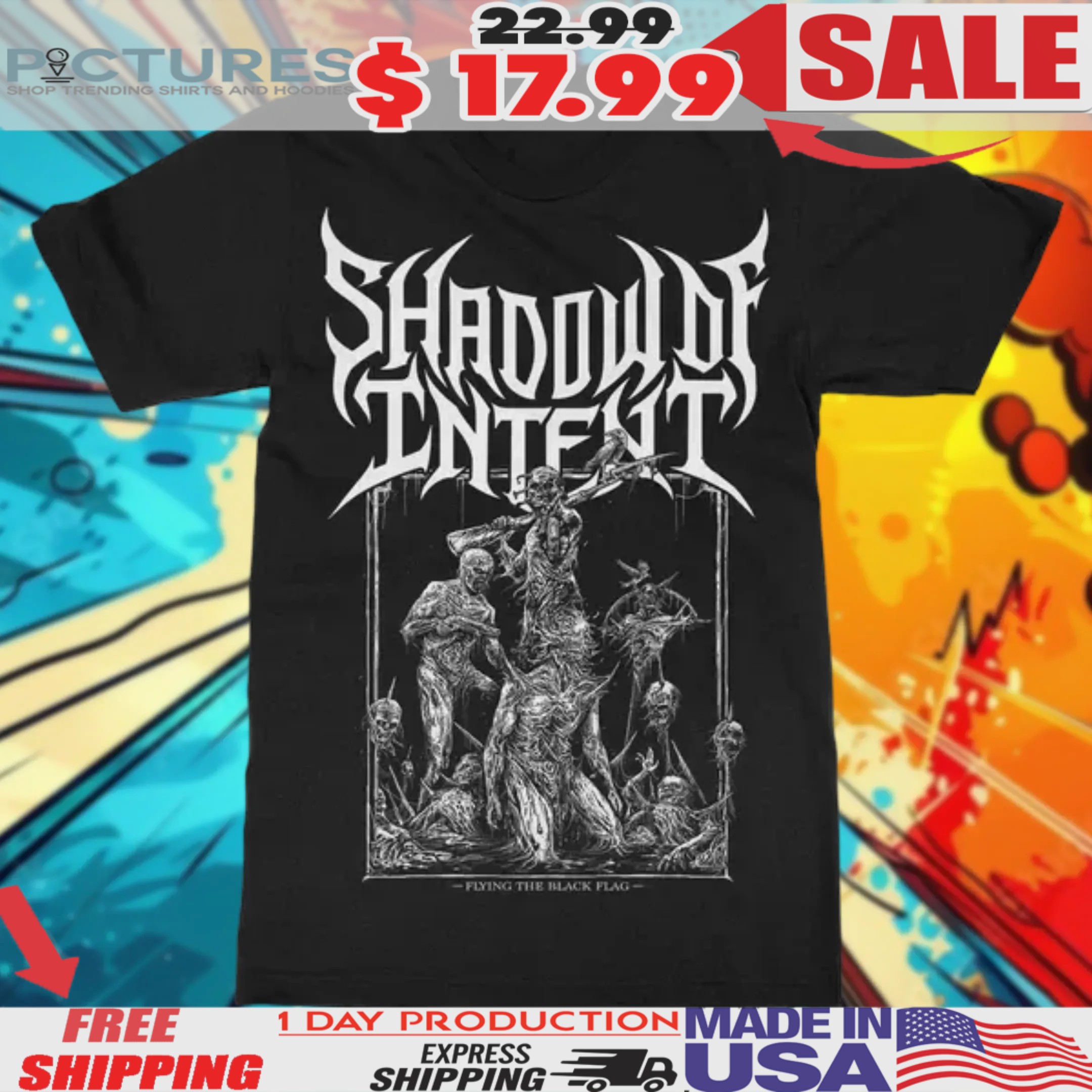 Shadow Of Intent Flying The Black Flag Shirt