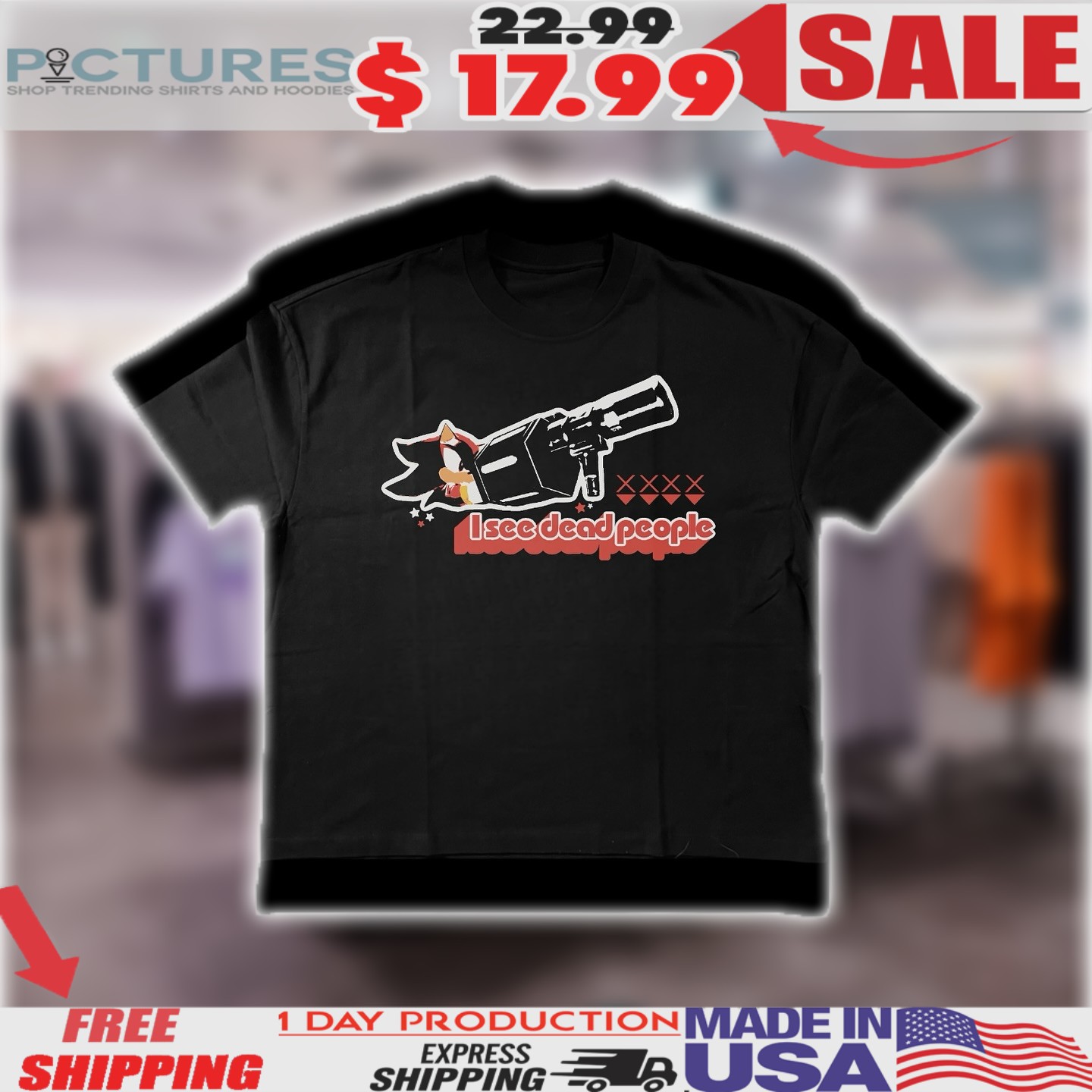 Shadow The Hedgehog I See Dead People Shirt