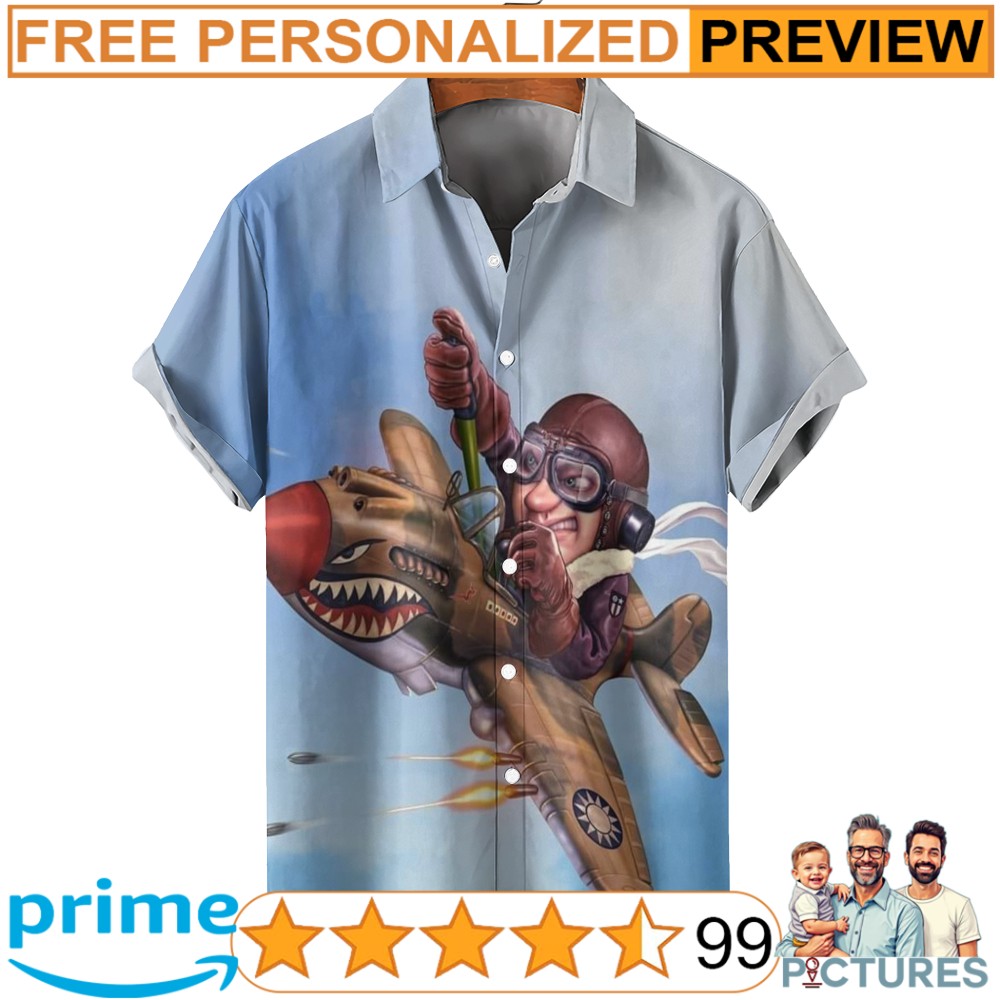 Shark Fighter And Pilot 3D All Over Print Shirt 5 Shark Fighter And Pilot 3D All Over Print Shirt