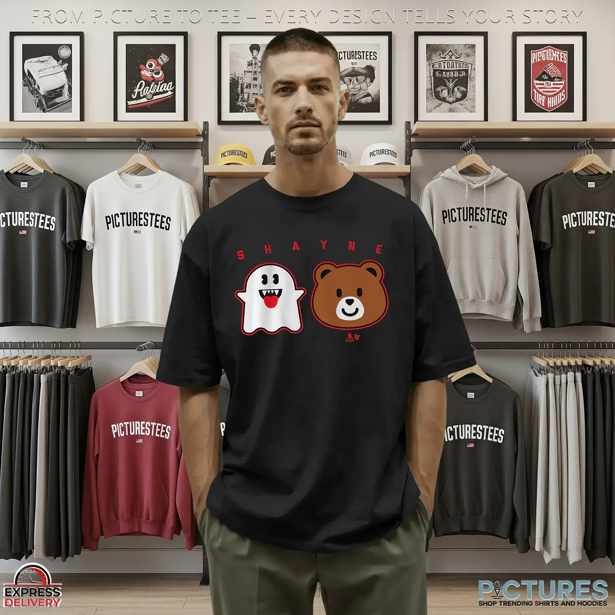 Shayne Gostisbehere Ghost Bear Carolina Hurricanes Hockey Halloween T Shirt