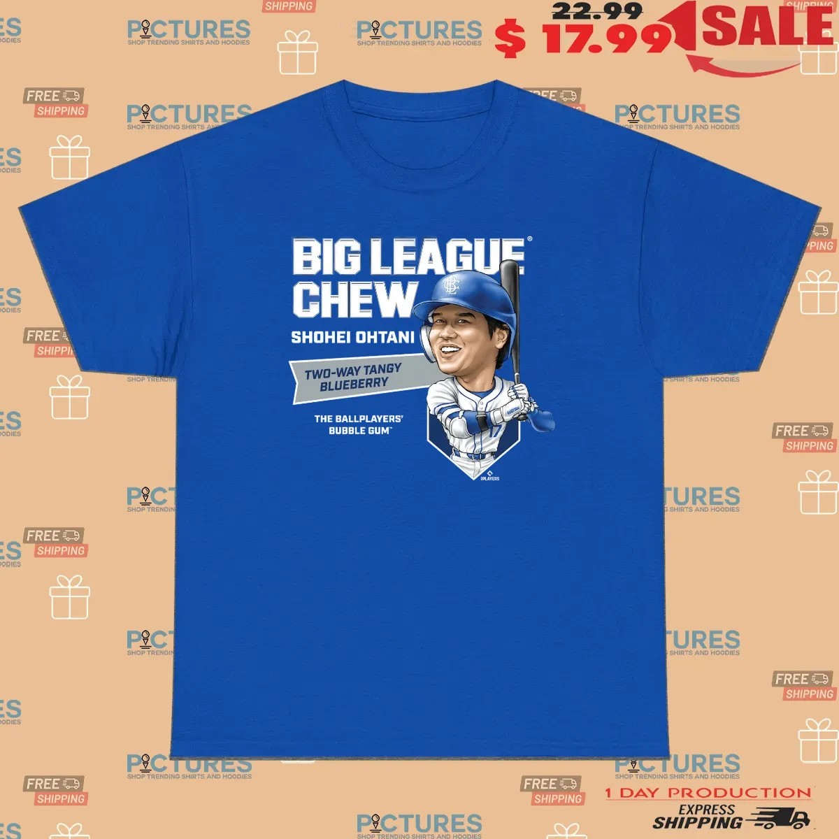 Shohei Ohtani Big League Chew Two-way Tangy Blueberry The Ballplayers’ Bubble Gum’ T Shirt