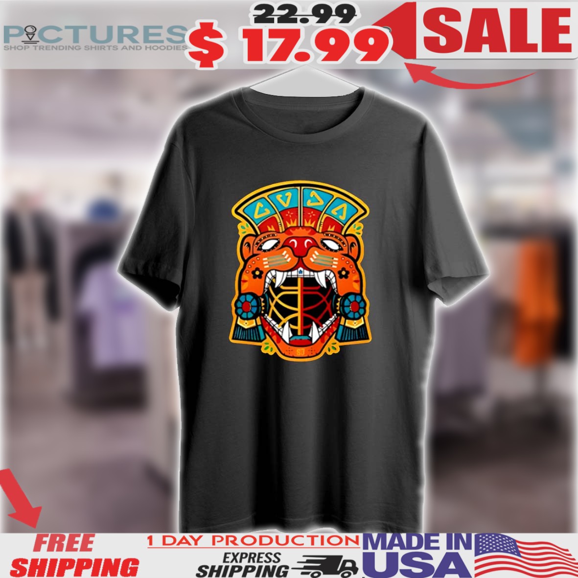 Sj Barracuda Tigres Del Mar 2025 Special Hockey Shirt