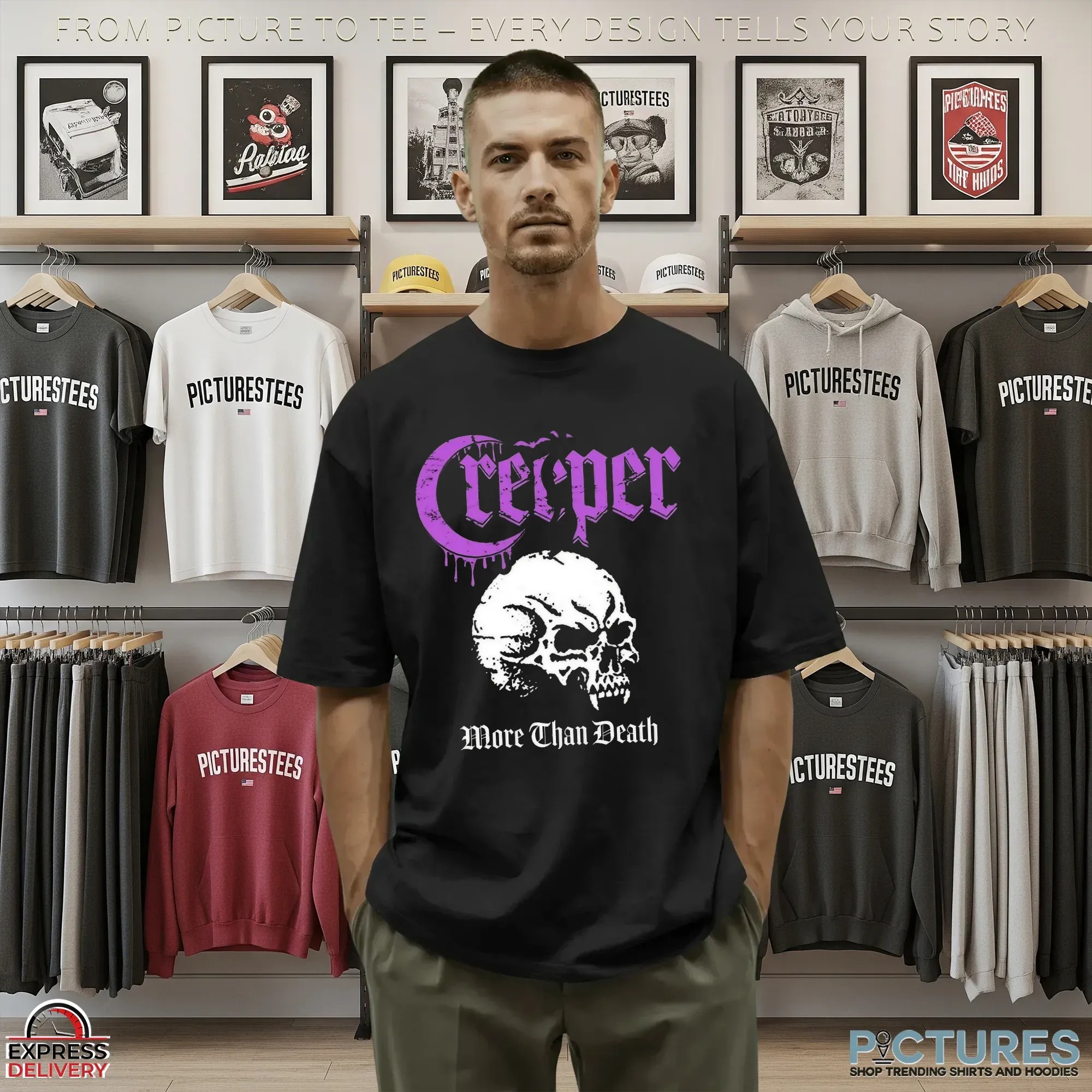 Skull Creeper More Than Death Halloween T Shirt