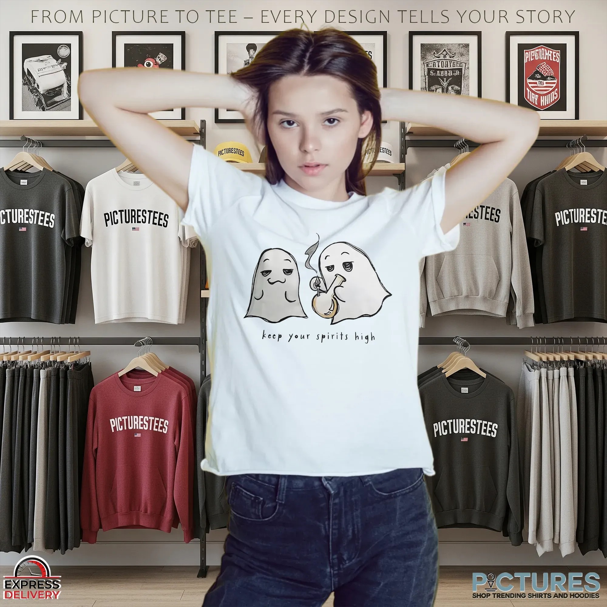 Smoking Ghost Keep Your Spirits High T Shirt 9 Smoking Ghost Keep Your Spirits High T Shirt
