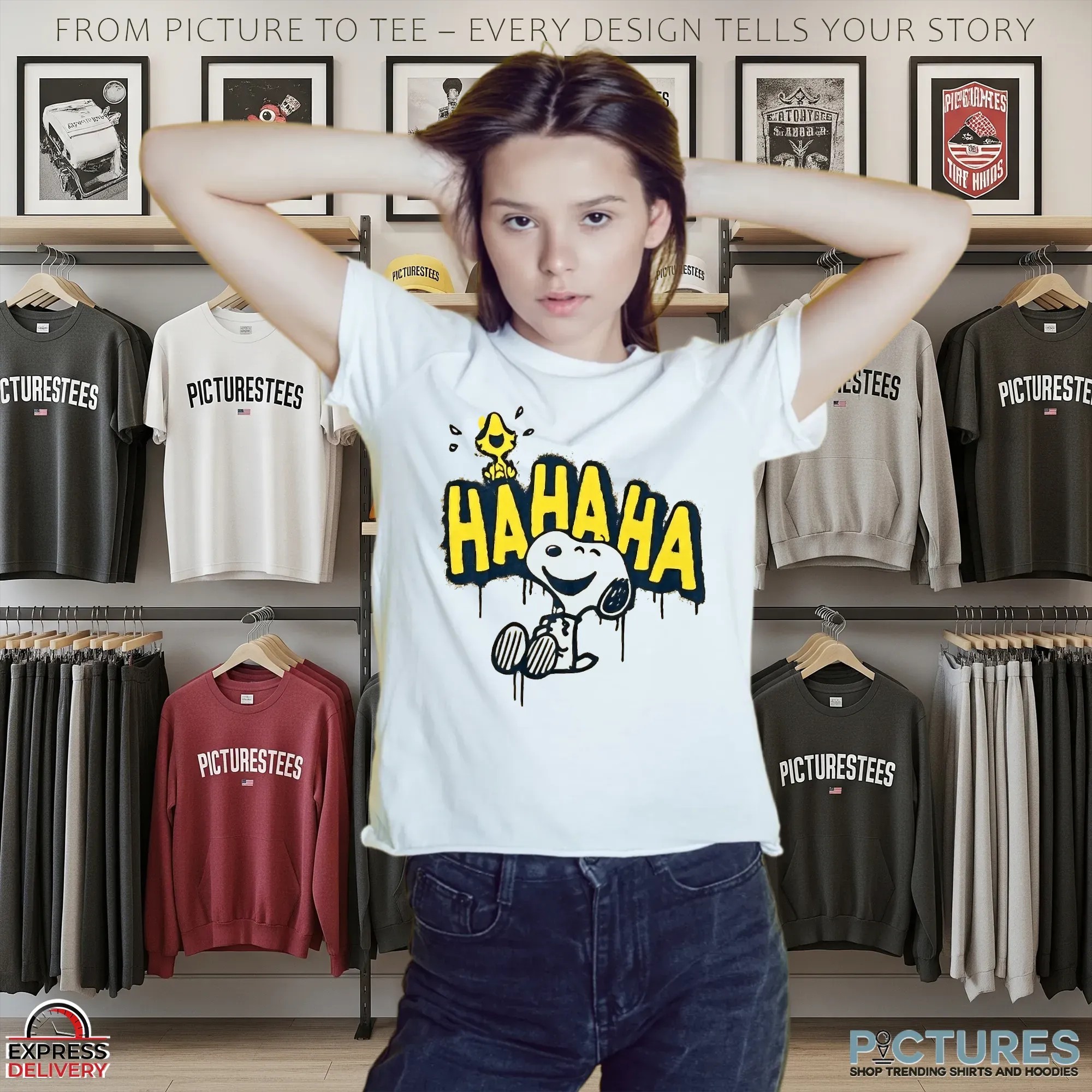 Snoopy And Woodstock Hahaha T Shirt
