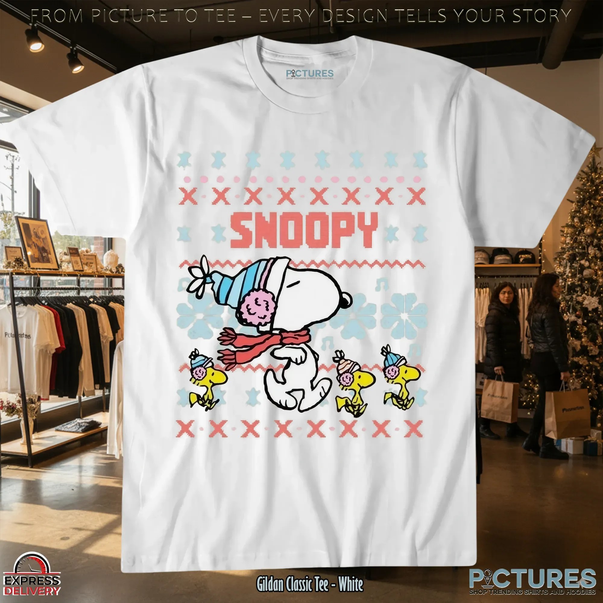 Snoopy And Woodstock Ugly Christmas T Shirt 9 Snoopy And Woodstock Ugly Christmas T Shirt