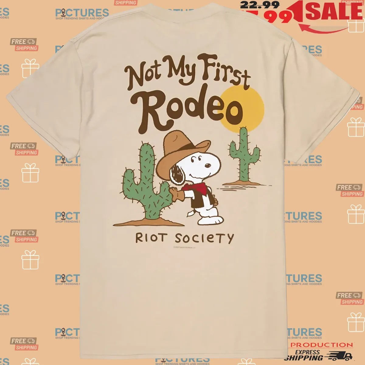 Snoopy Cowboy My First Rodeo T Shirt