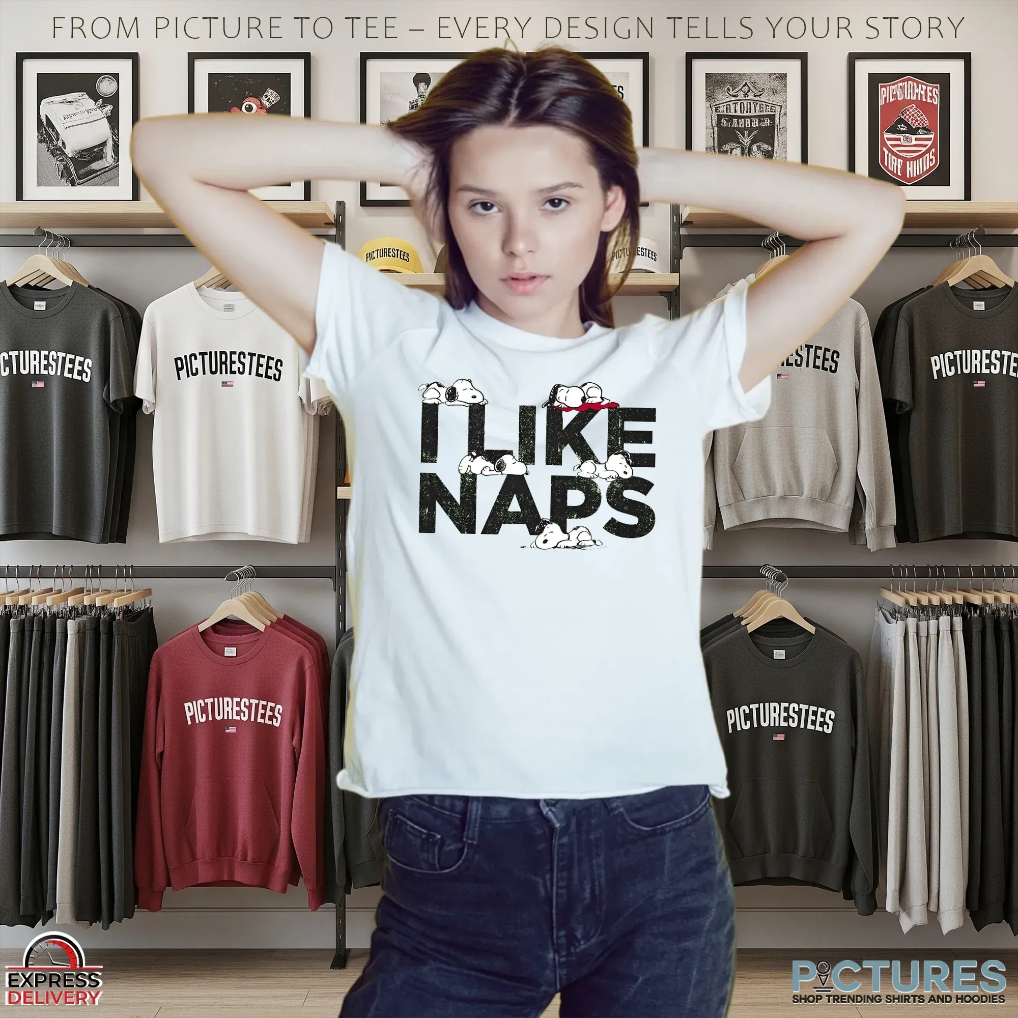 Snoopy I Like Naps T Shirt