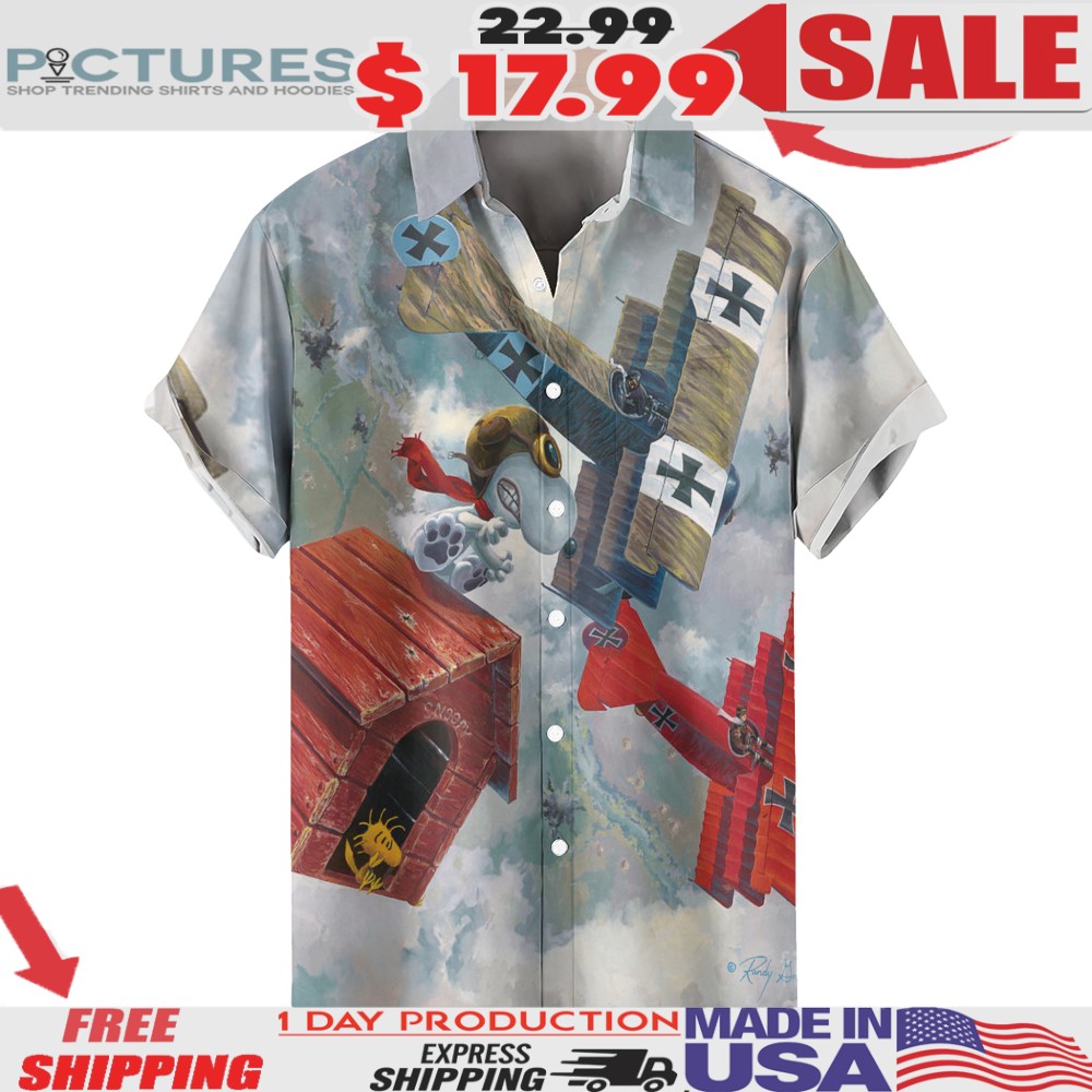 Snoopy World War I Flying Ace And Woodstock Curse You Red Baron 3D All Over Print Hawaiian T Shirt 4 Snoopy World War I Flying Ace And Woodstock Curse You Red Baron 3D All Over Print Hawaiian T Shirt