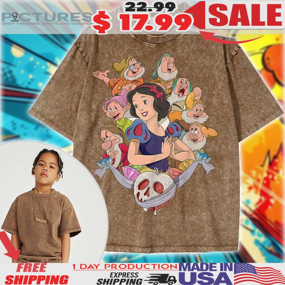 Snow White and the Seven Dwarfs Animated Kids Shirt 1 Snow White and the Seven Dwarfs Animated Kids Shirt