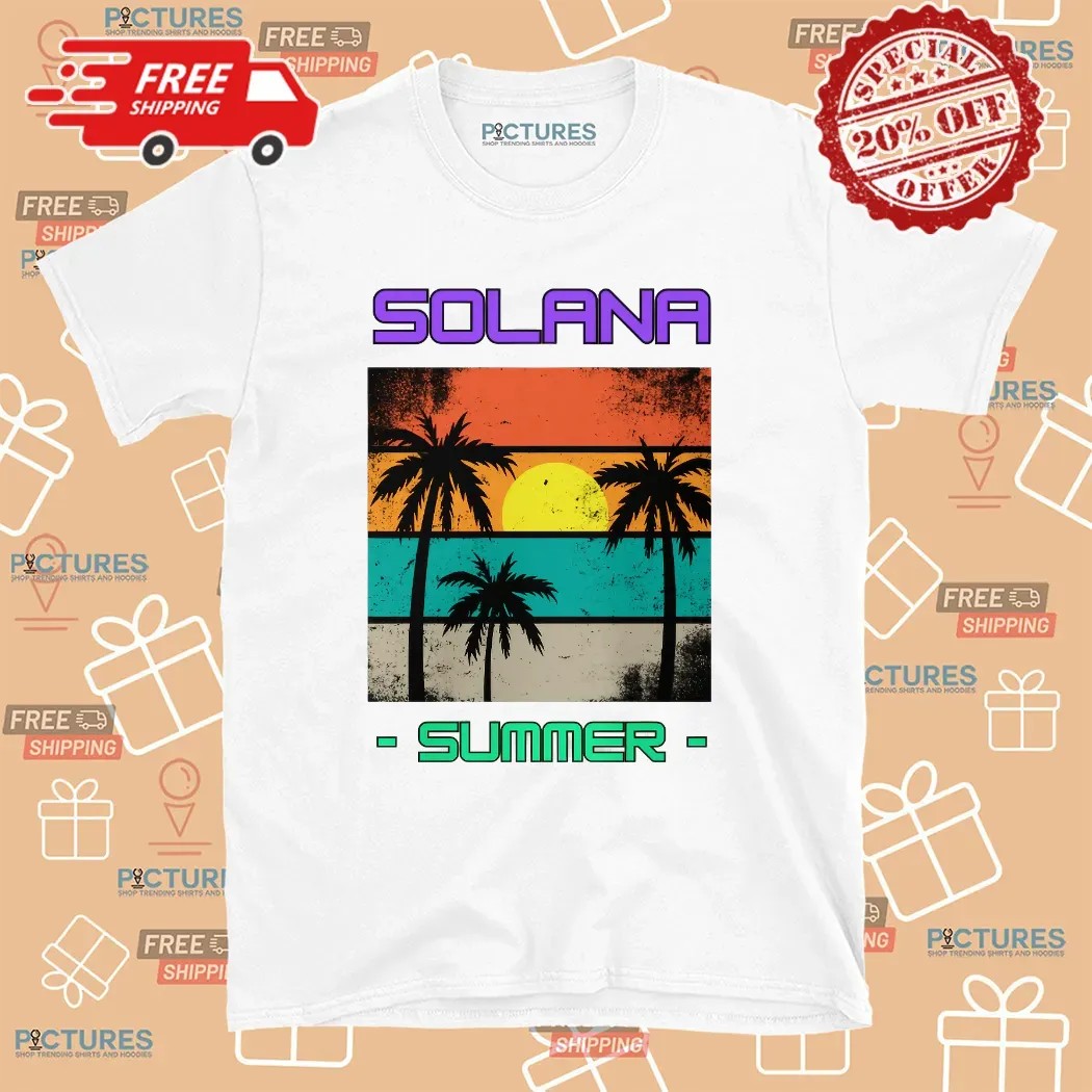 Solana Summer Crypto T Shirt