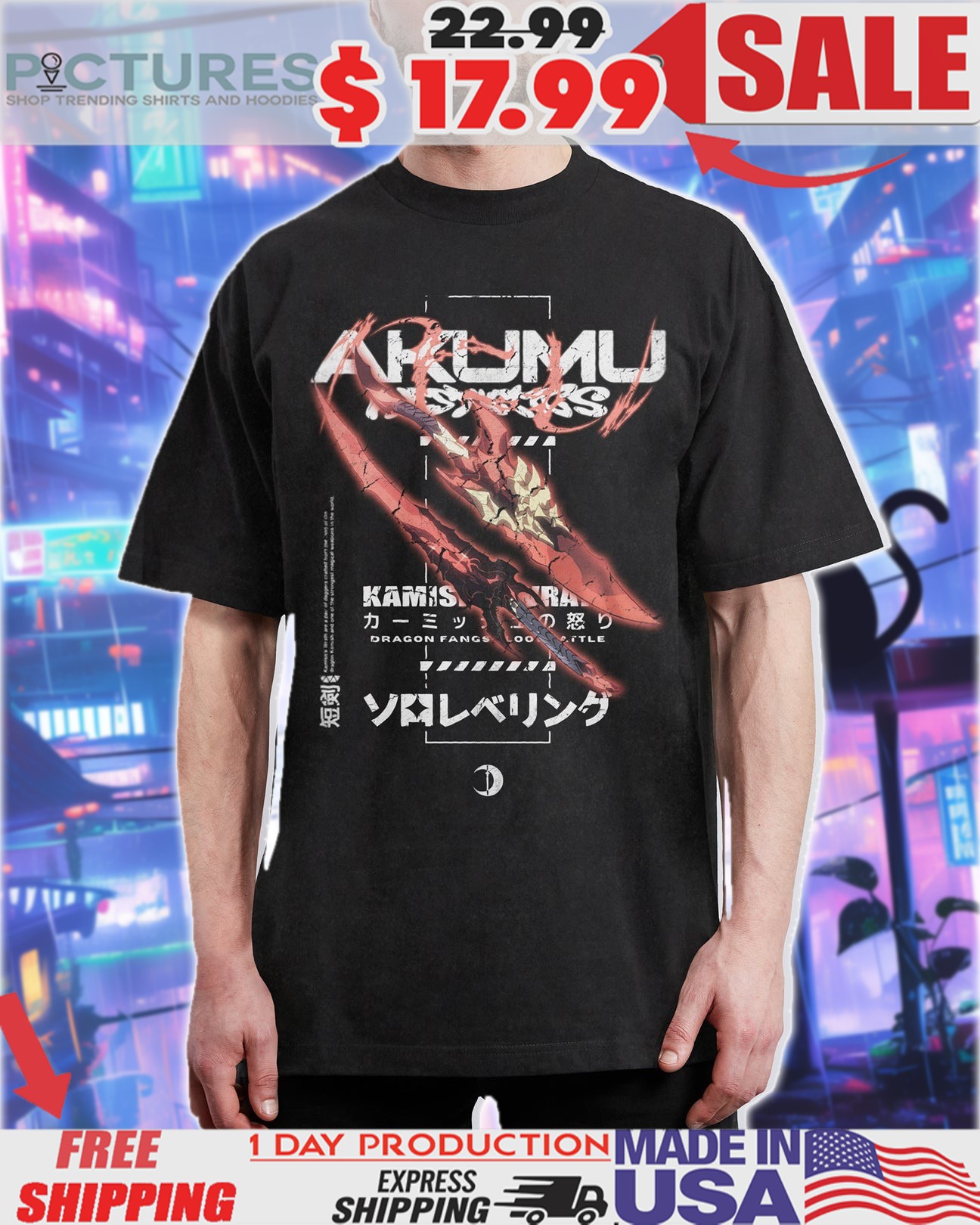 Solo Leveling Kamish Wrath Anime Shirt