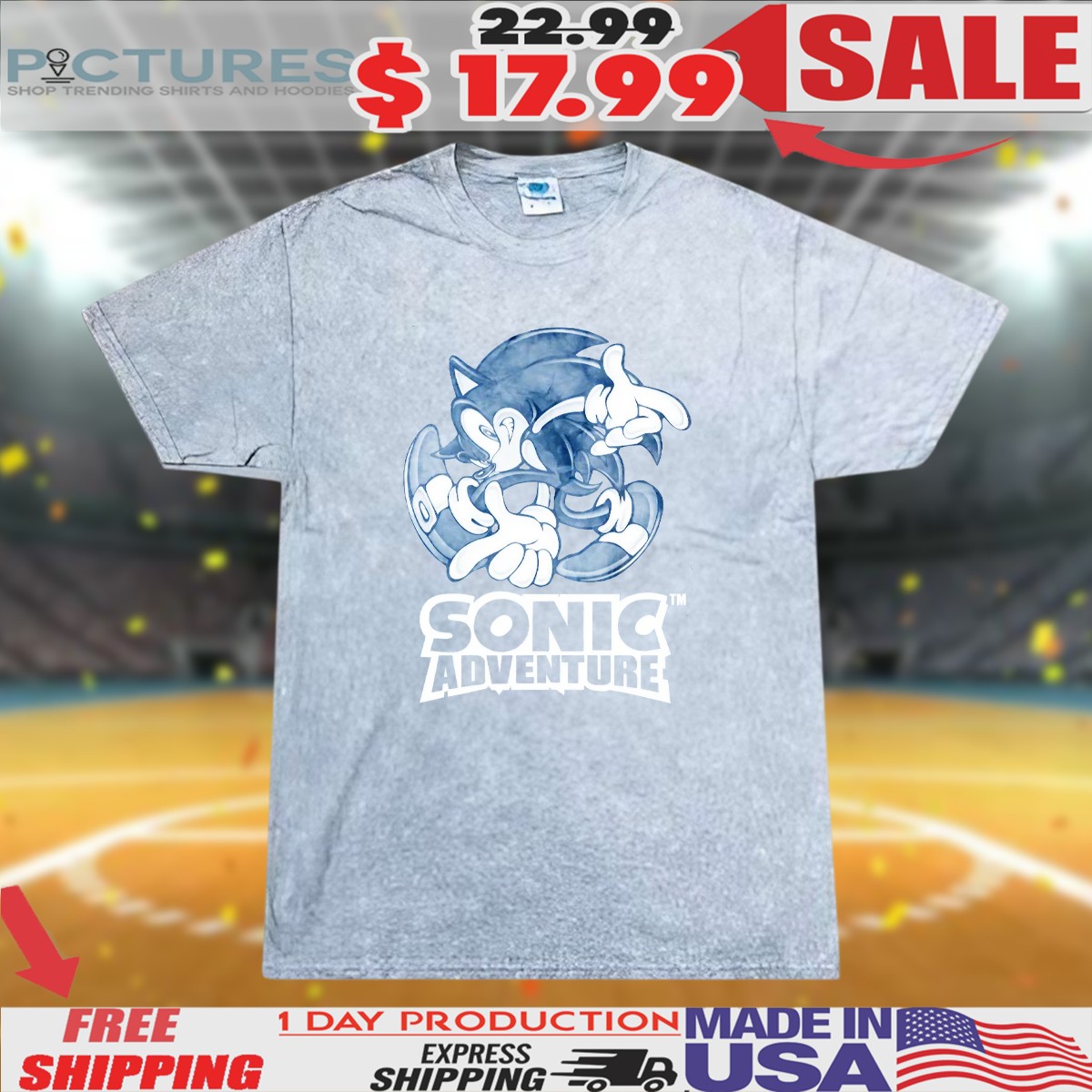 Sonic Adventure Tie Dye T Shirt