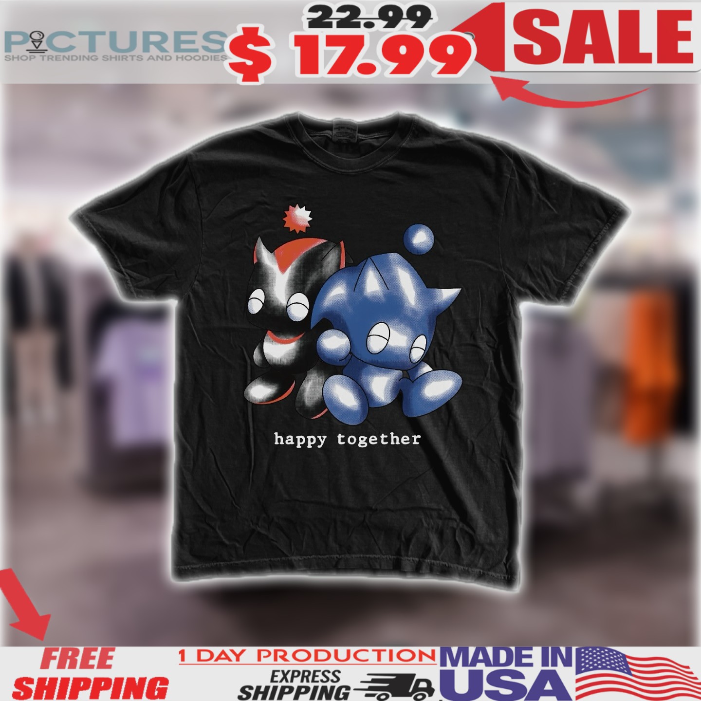 Sonic And Shadow Chaos Happy Together Shirt