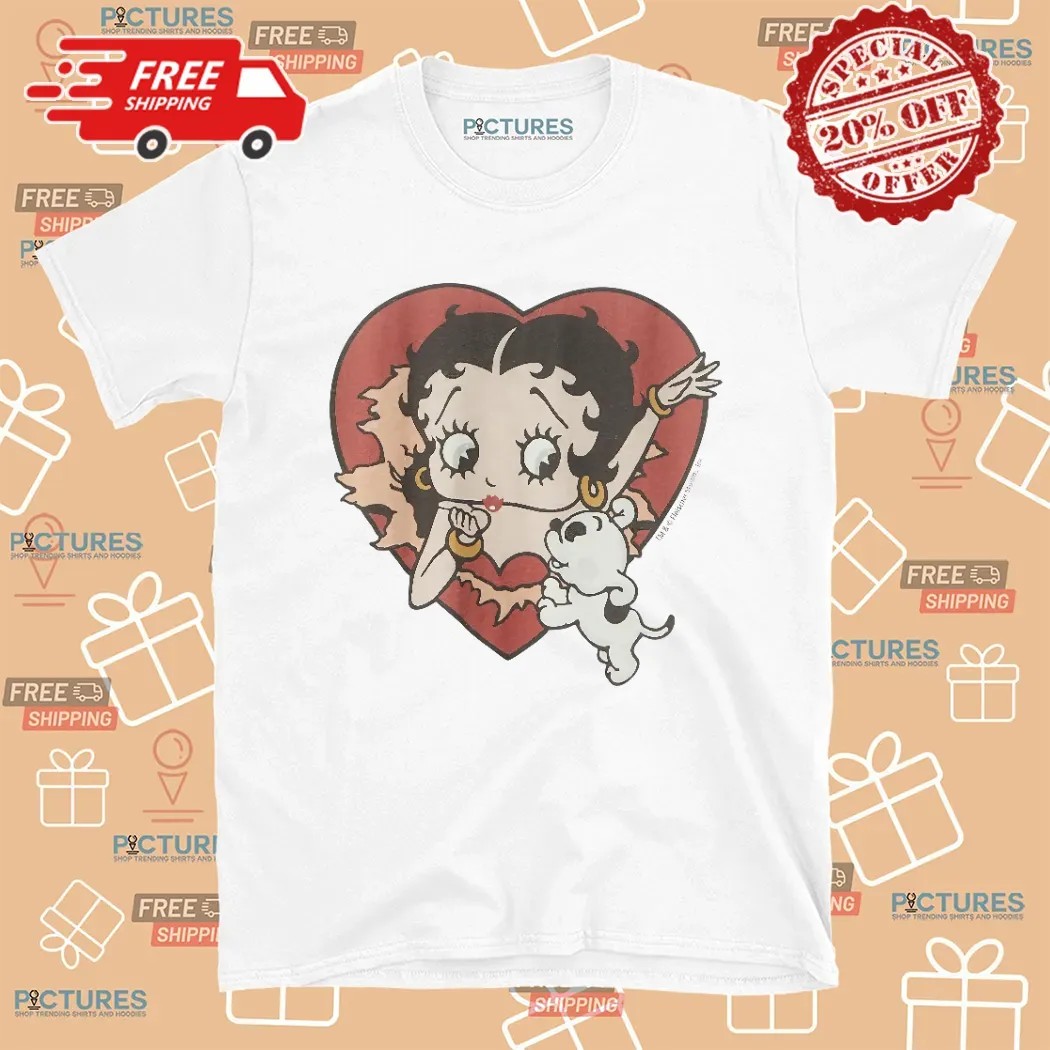 Soyeon Wearing Betty Boop Heart Burst T Shirt